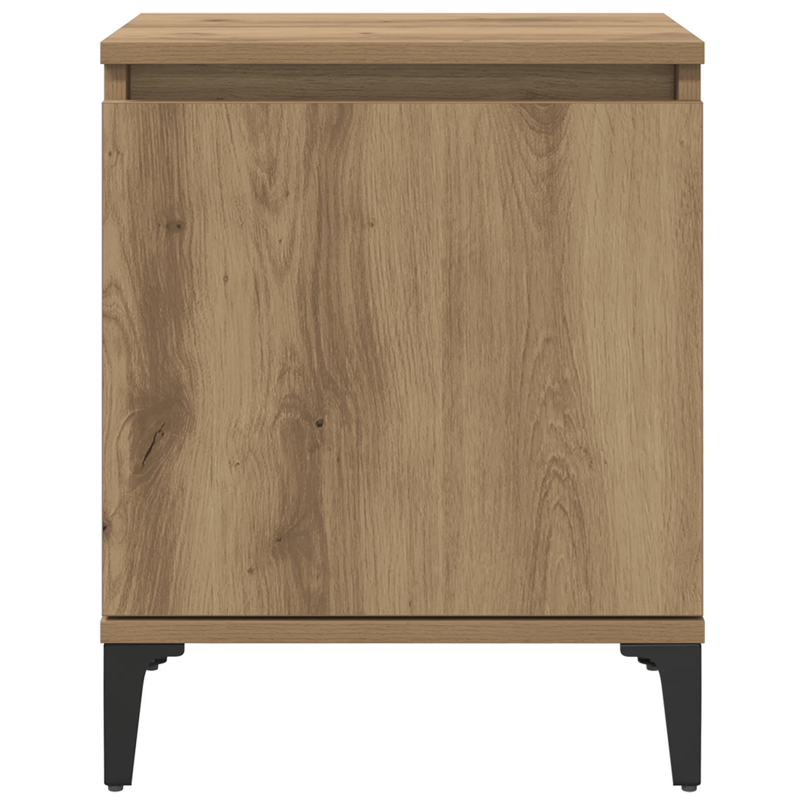 Noptiera din stejar Stejar Artisan Lemn prelucrat, Metal — imaginea 6