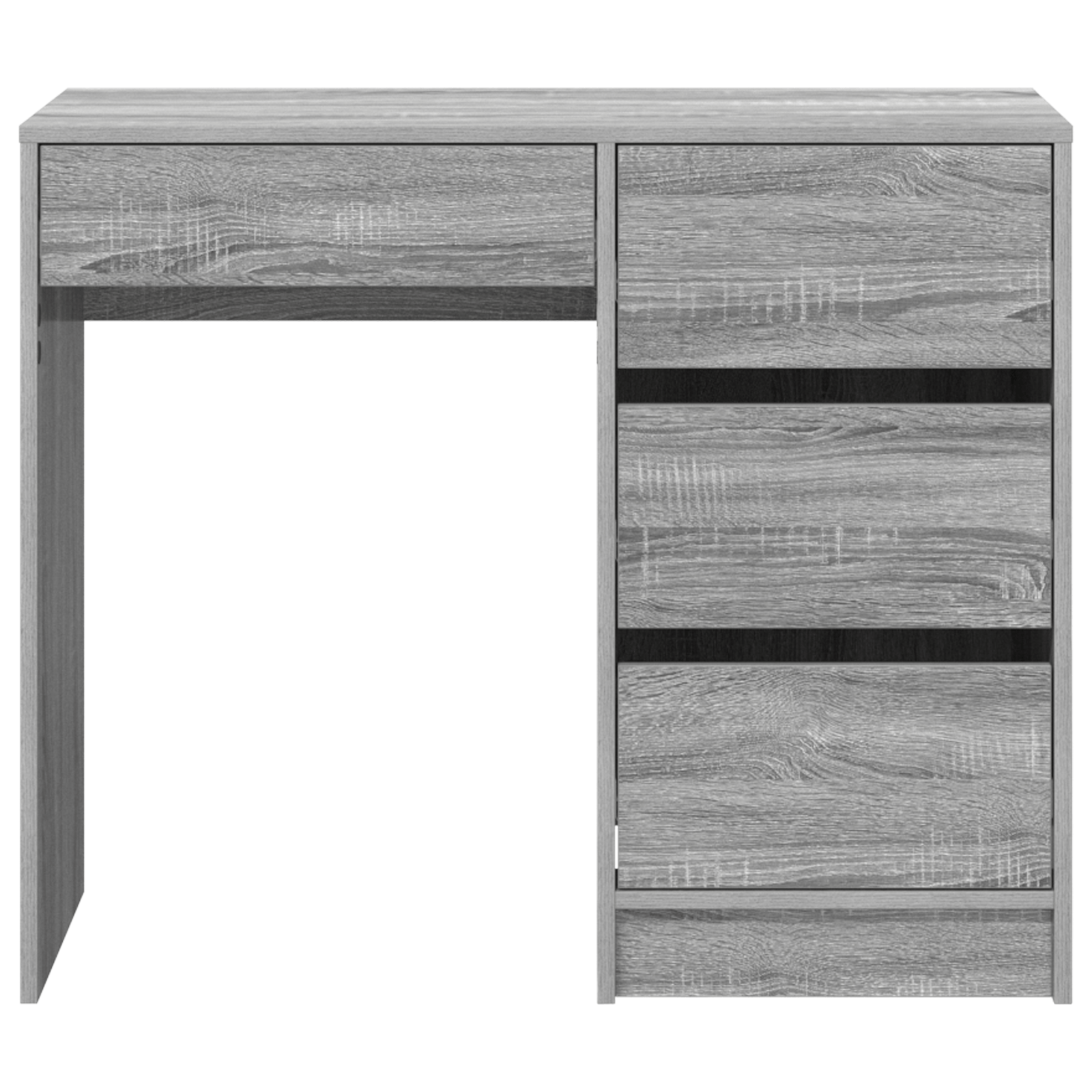 Birou Gri Gri Sonoma Lemn Prelucrat Mediu Depozitare Birou Gri — imaginea 5