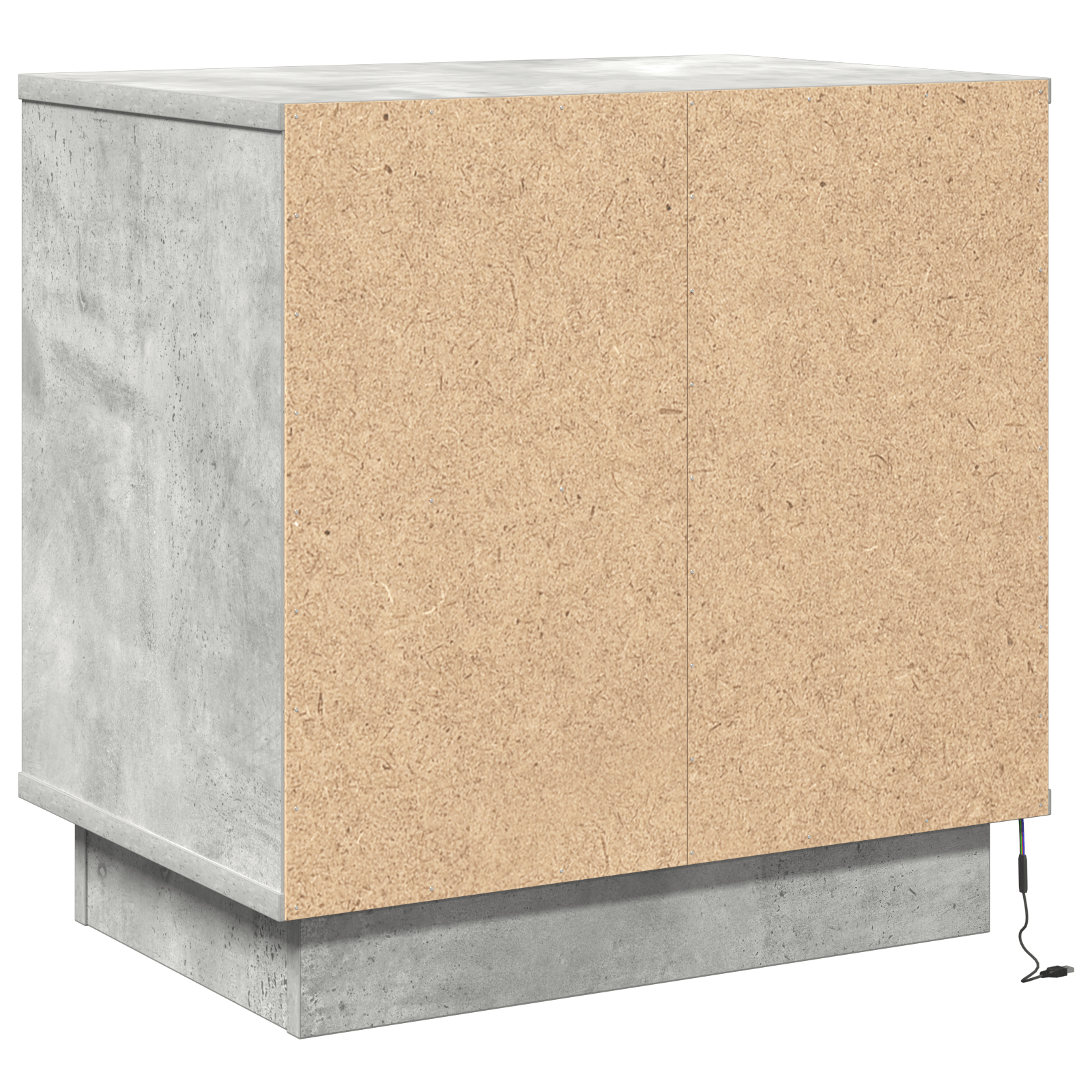 Noptiera cu LED Gri beton 50x34.5x50 cm — imaginea 8