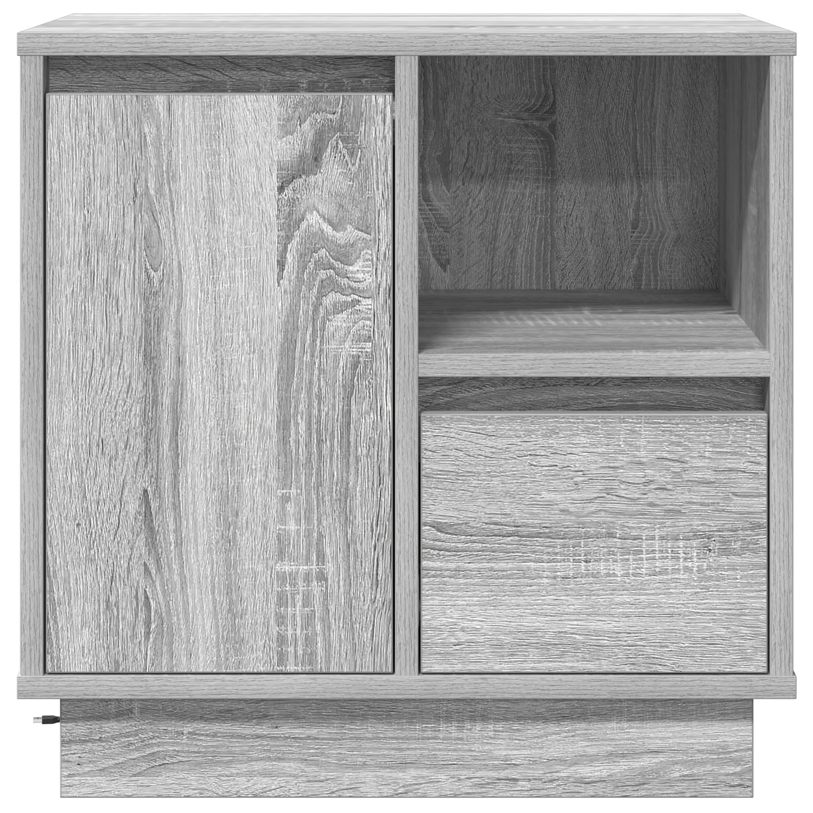 Noptiera cu LED Gri Sonoma 50x34,5x50 cm — imaginea 3