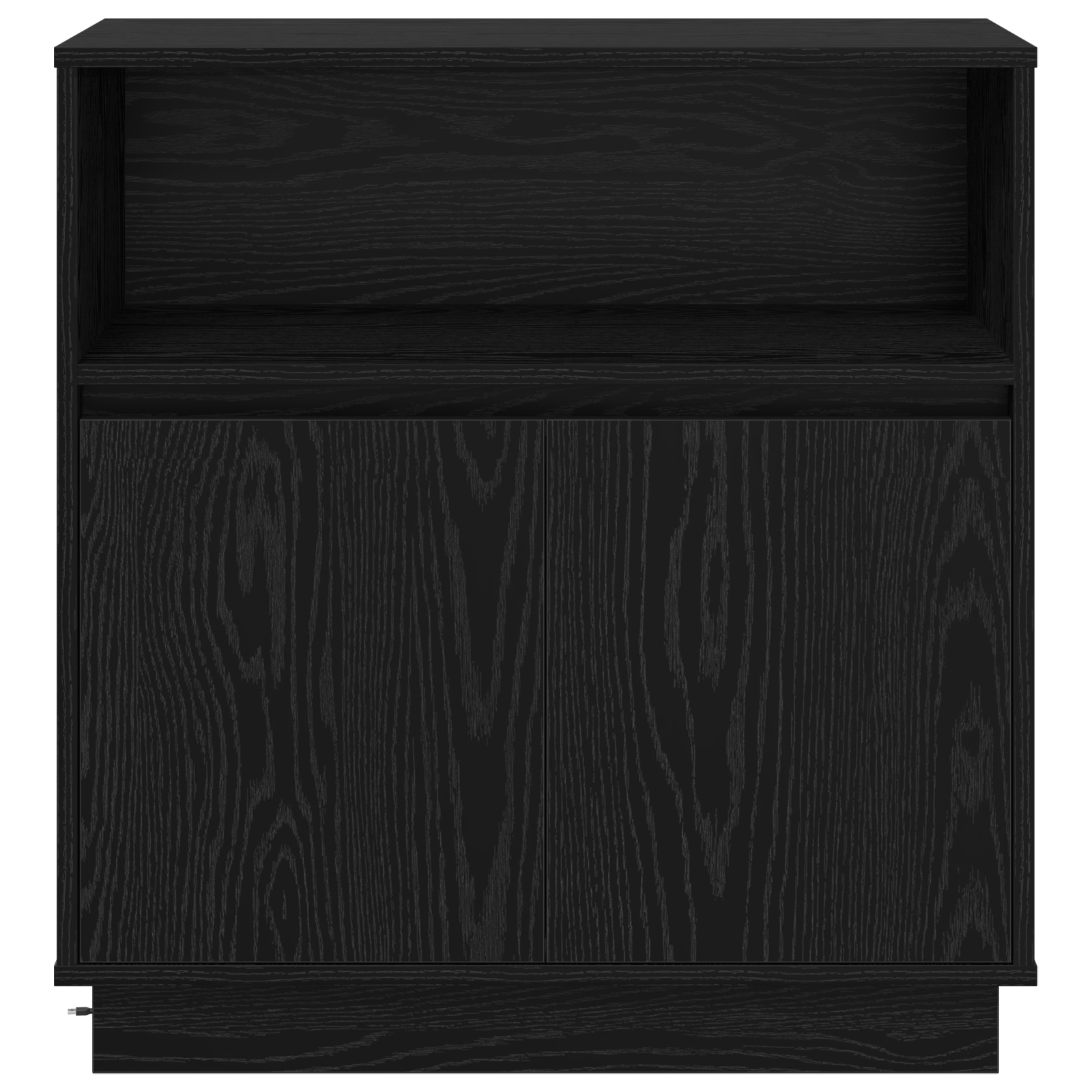 Dulap cu LED Negru Stejar 71x34,5x75 cm Lemn prelucrat — imaginea 7