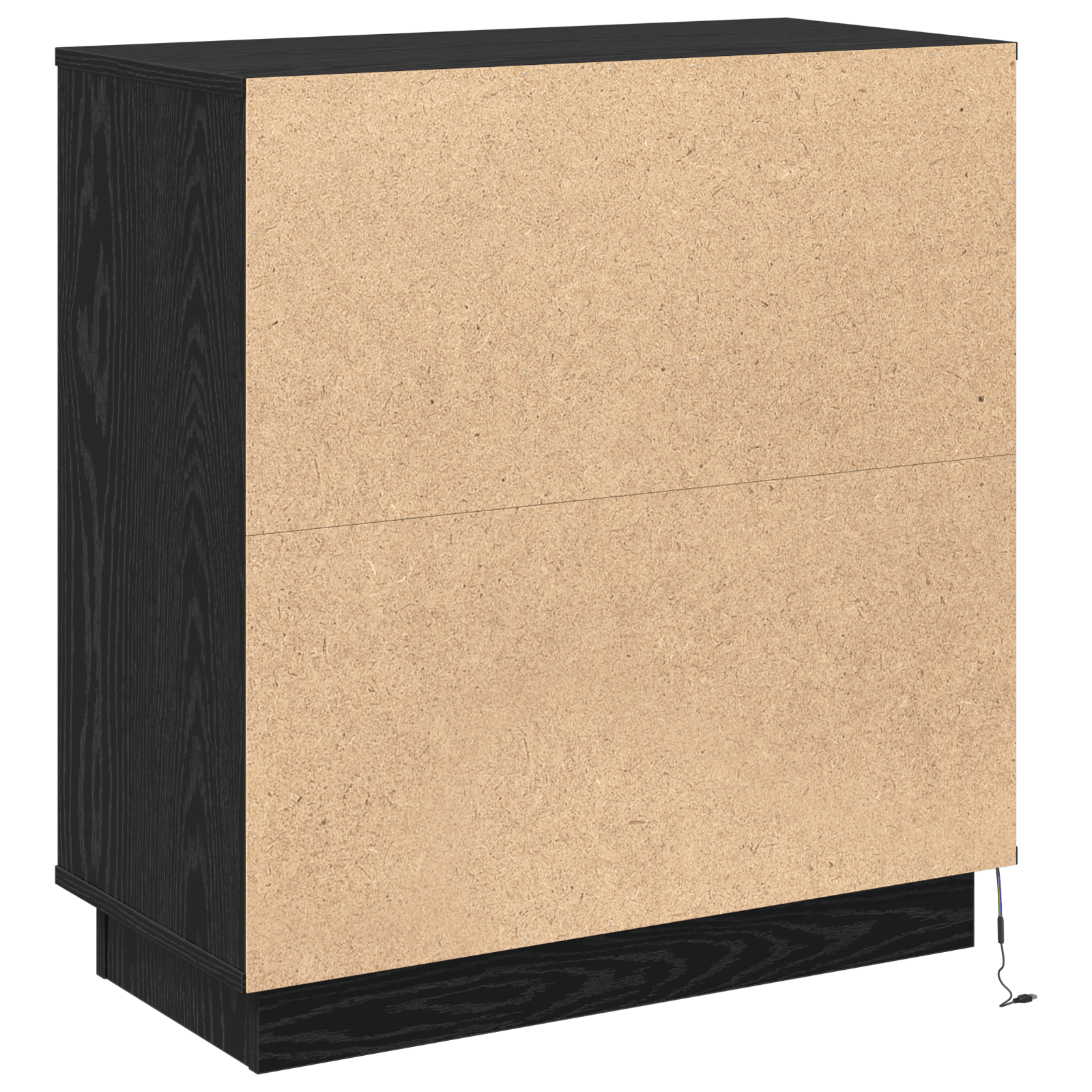 Dulap cu LED Negru Stejar 71x34,5x75 cm Lemn prelucrat — imaginea 9