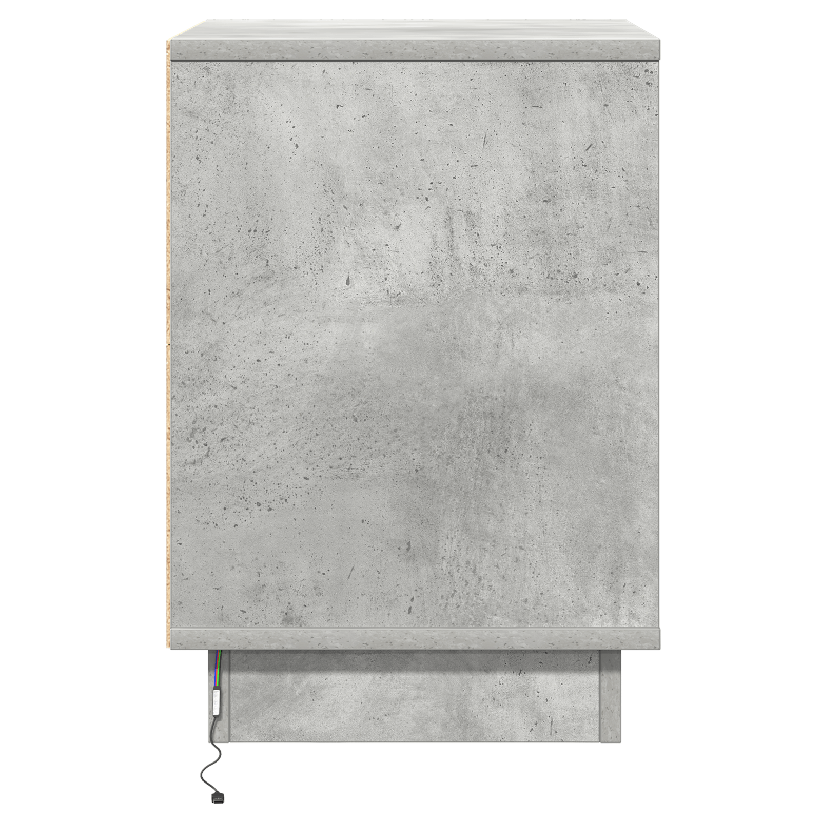 Noptiera cu lumini LED Beton Gri 39x34.5x50 cm — imaginea 7
