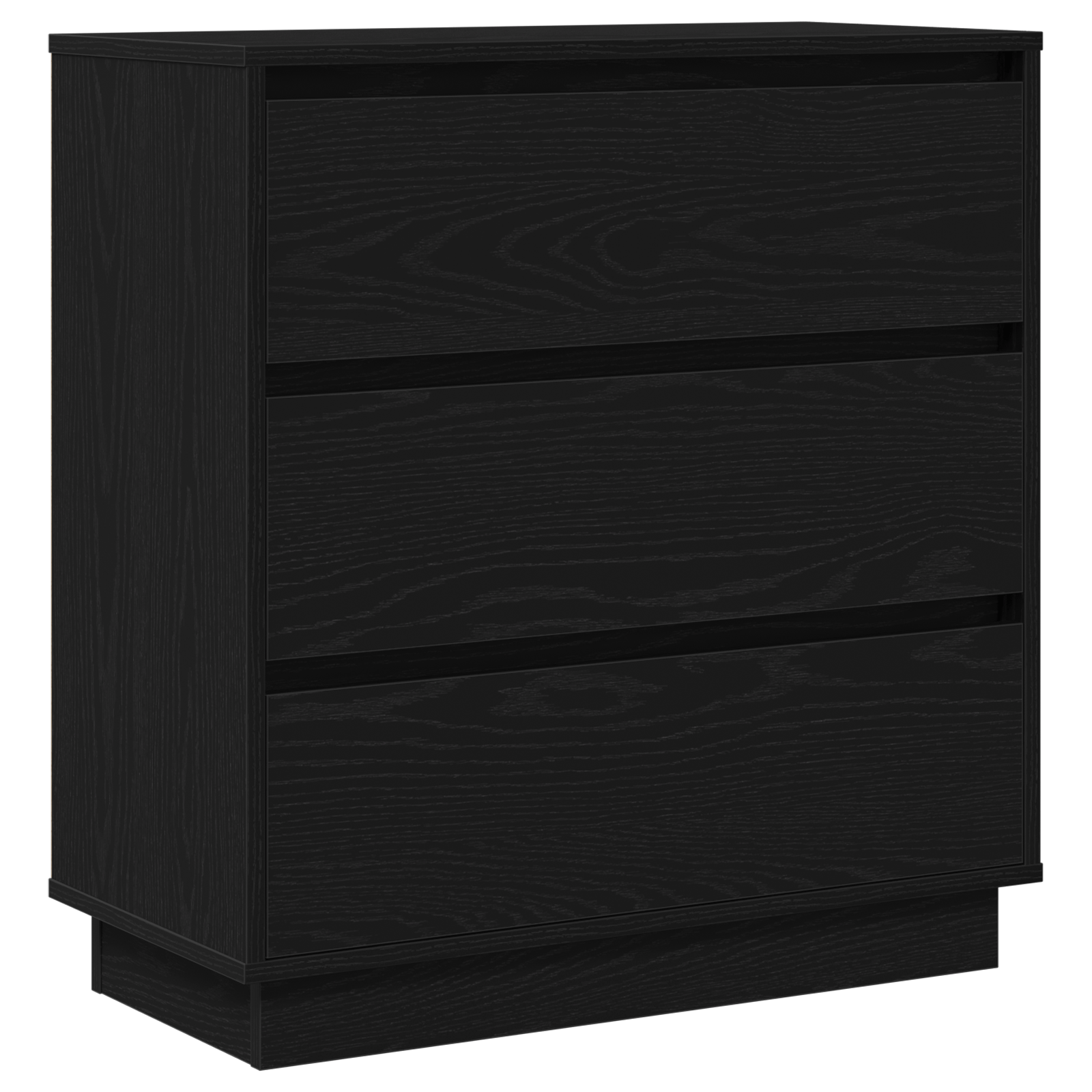 Noptiera cu LED, stejar negru, 71x34,5x75 cm, lemn prelucrat — imaginea 2
