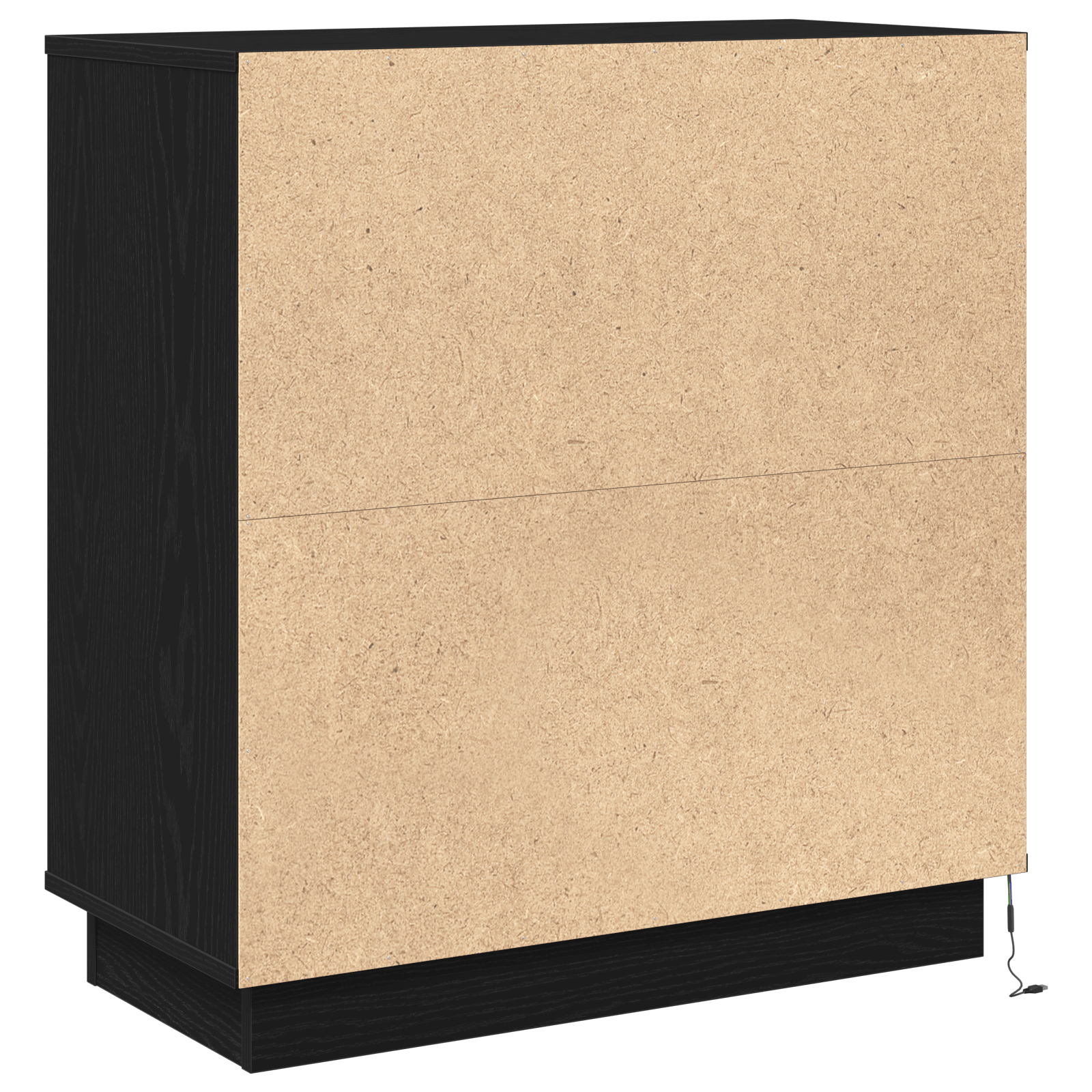 Noptiera cu LED, stejar negru, 71x34,5x75 cm, lemn prelucrat — imaginea 5