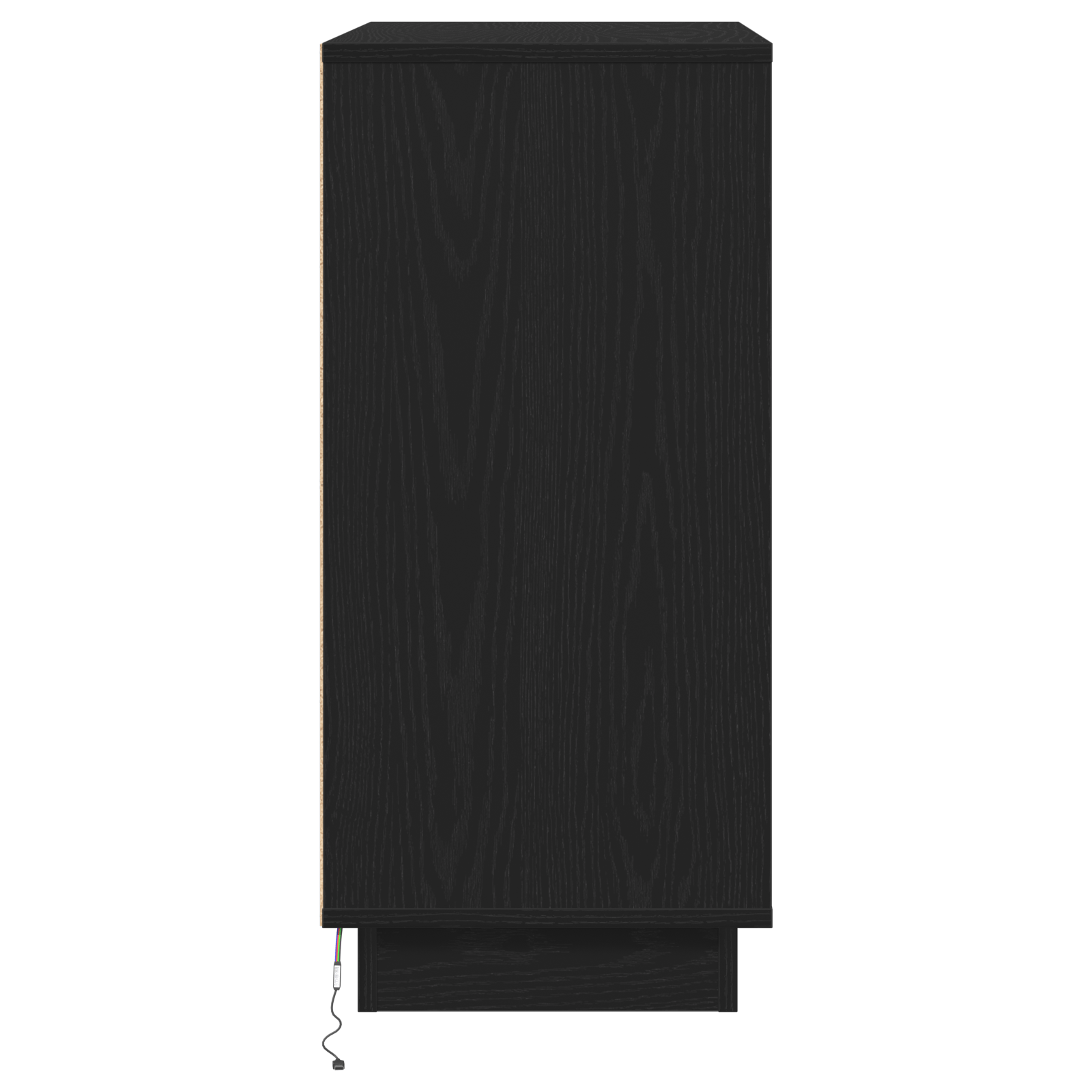 Noptiera cu LED, stejar negru, 71x34,5x75 cm, lemn prelucrat — imaginea 7