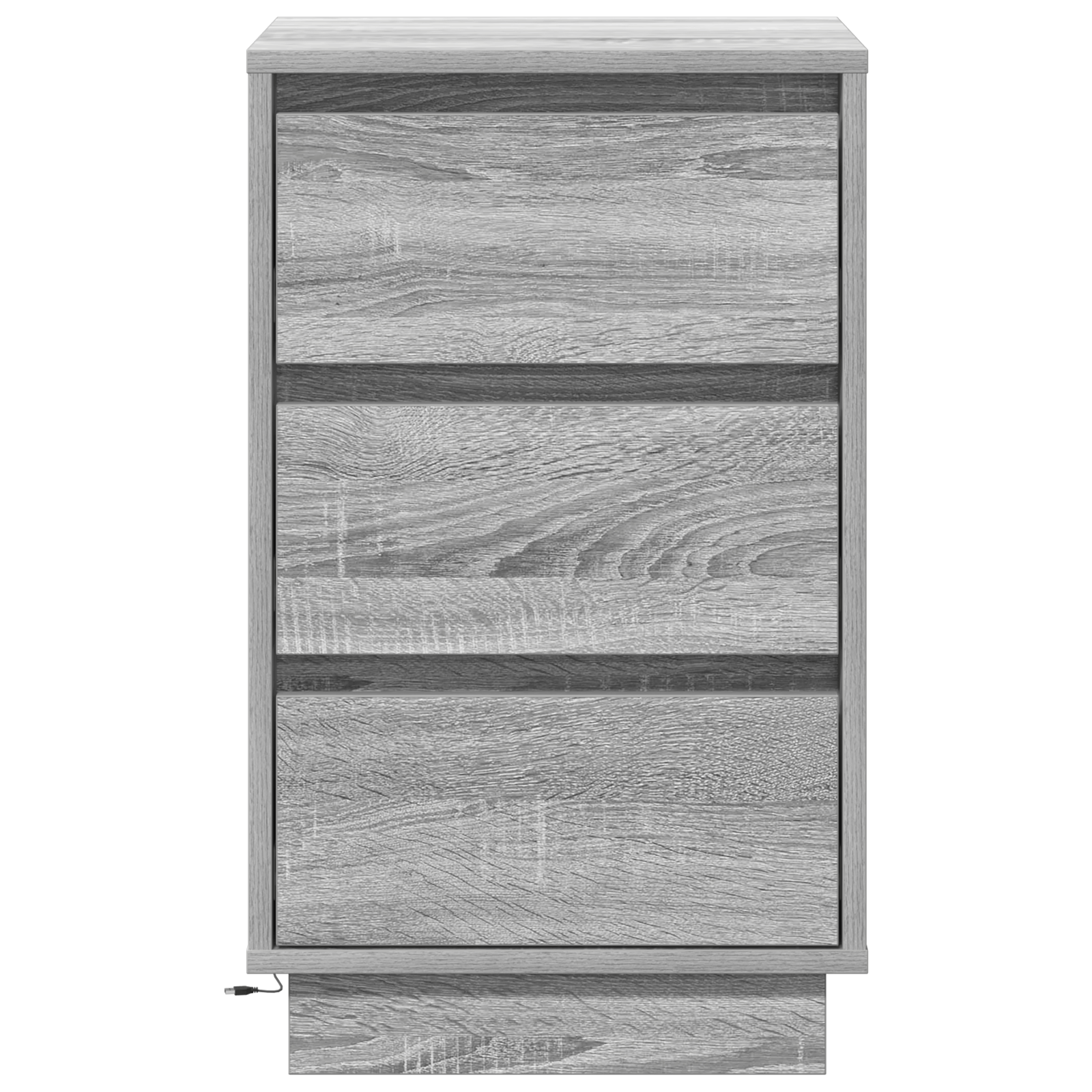 Cabinet de noptiera cu LED Gri Sonoma 39x34.5x65 cm Lemn prelucrat — imaginea 6