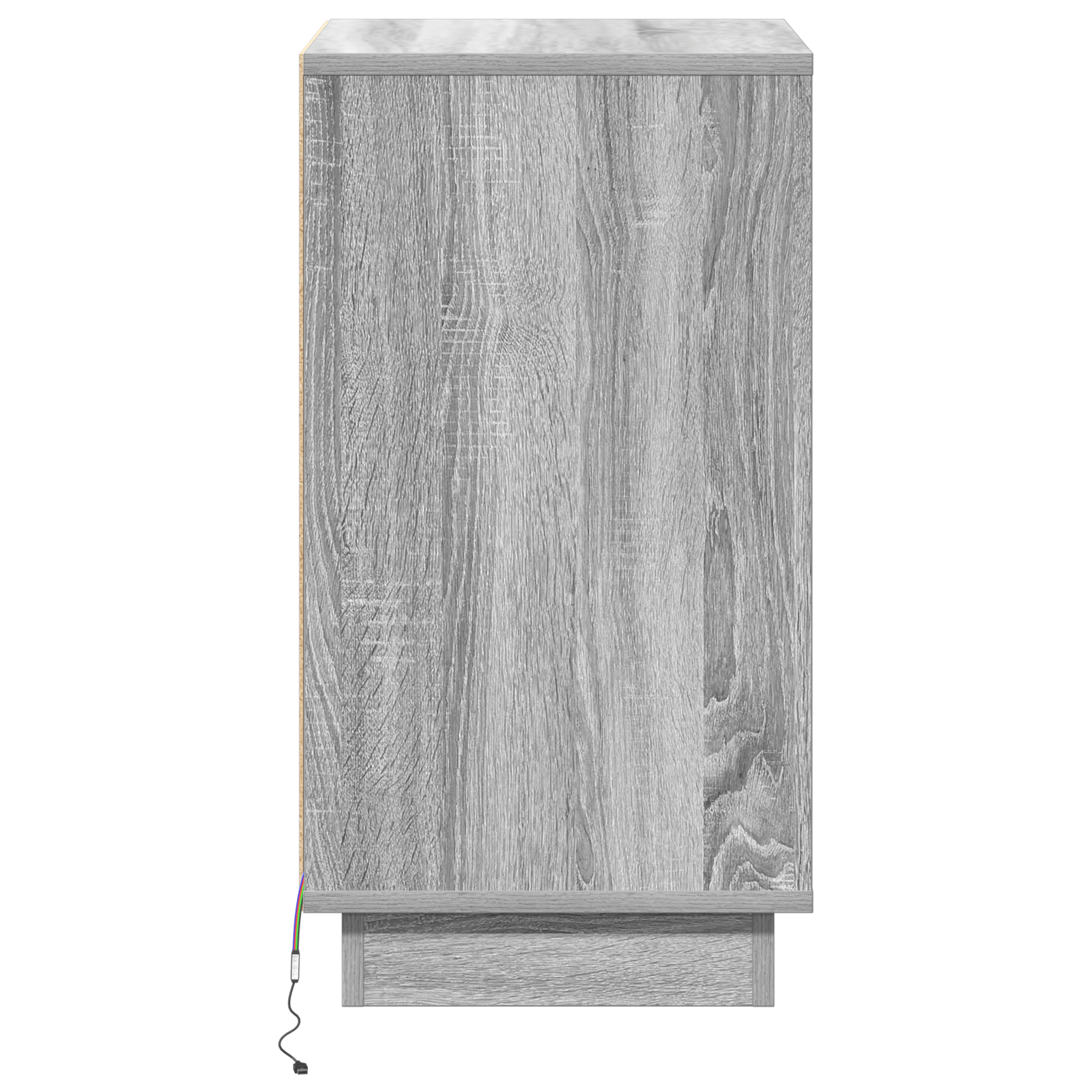 Cabinet de noptiera cu LED Gri Sonoma 39x34.5x65 cm Lemn prelucrat — imaginea 7