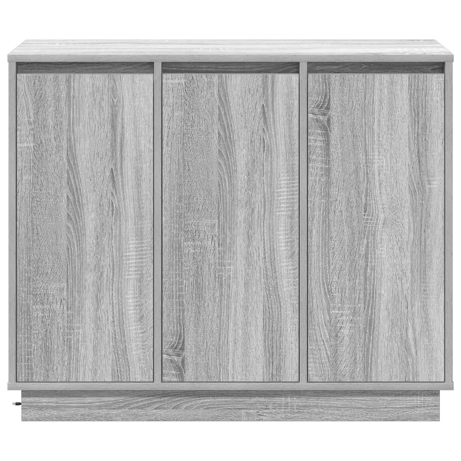 Sifonier cu LED Gri Sonoma 90x32x75 cm Lemn prelucrat — imaginea 7