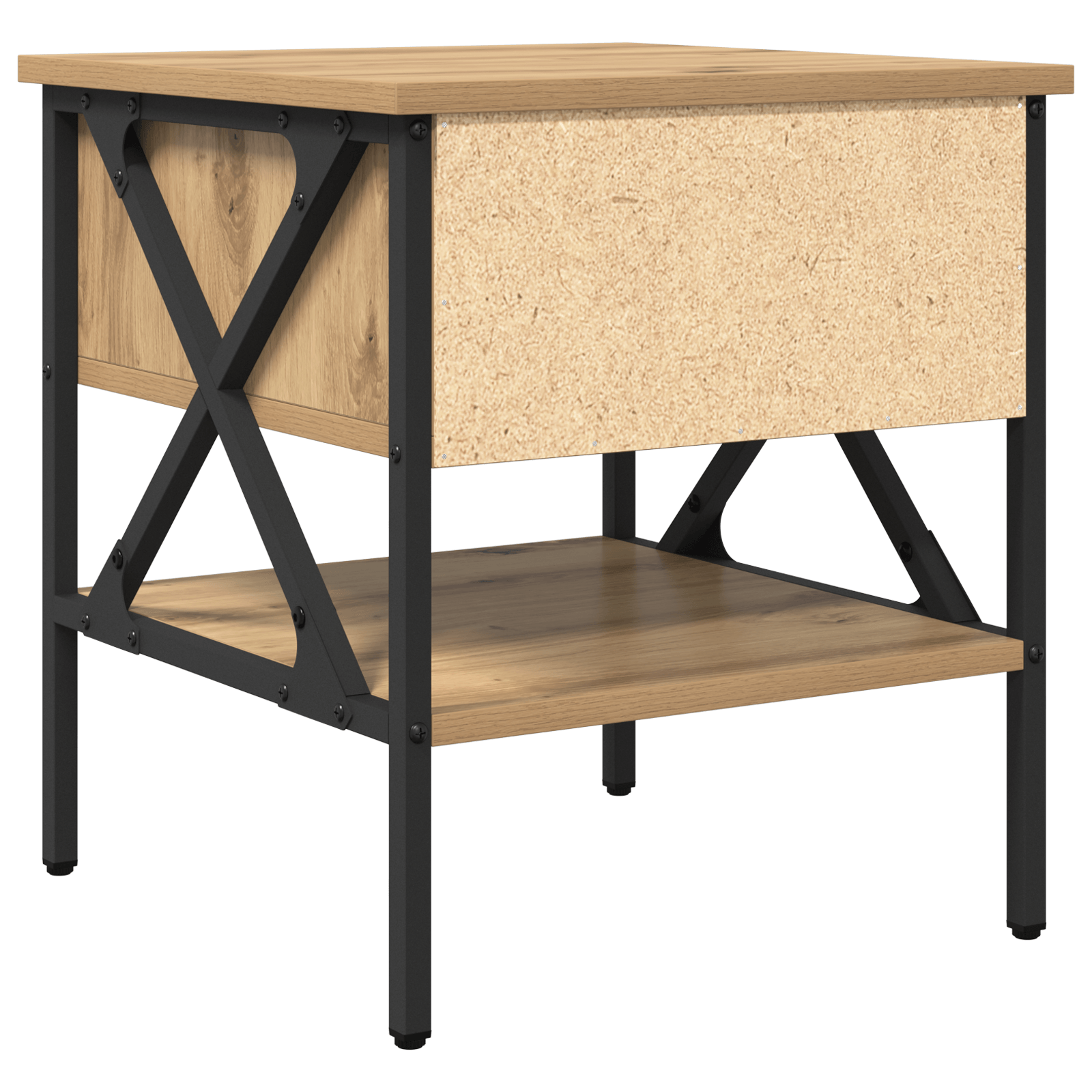 Noptiere 2 bucati Stejar Artizan 40x42x45 cm Lemn Laminat — imaginea 9