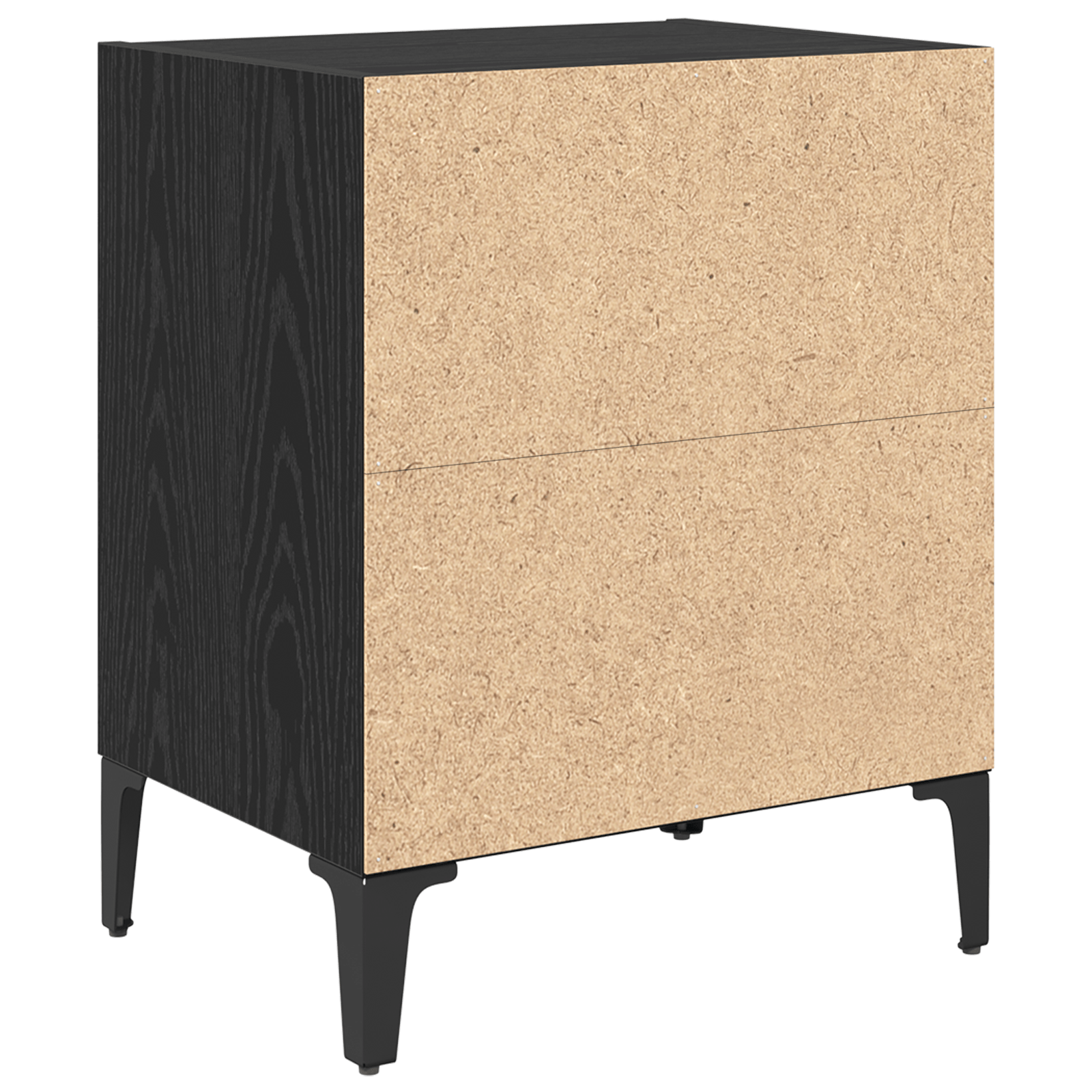 Noptiere 2 piese Stejar Negru 40x30x50 cm Lemn Ingineresc — imaginea 8