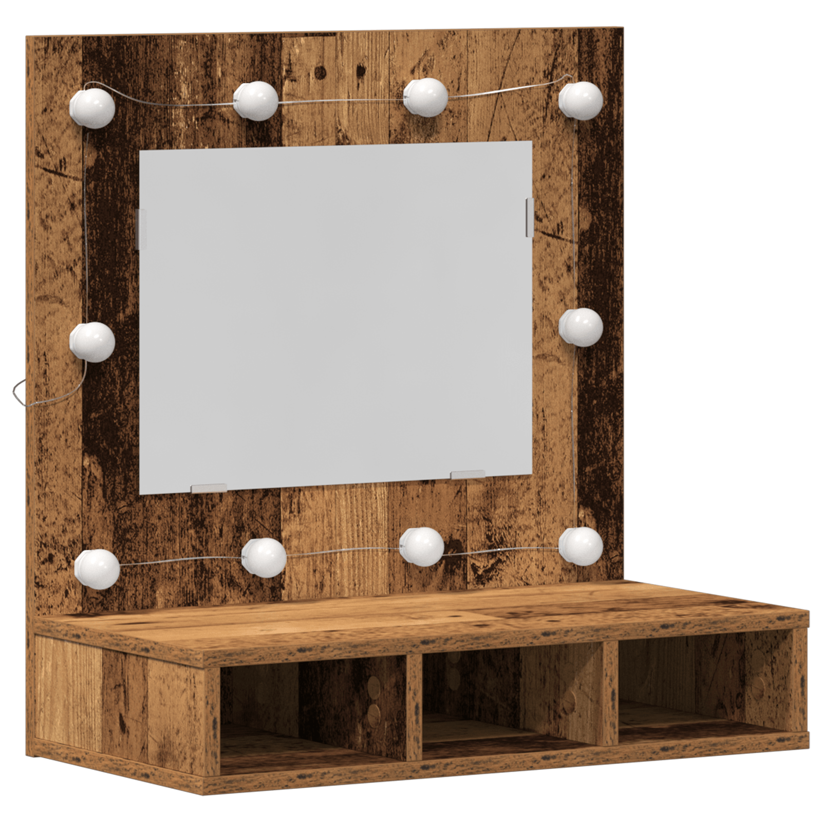 Unitate toaleta Lemn vechi Lemn masiv reciclat 60 x 31.5 x 62 cm — imaginea 2