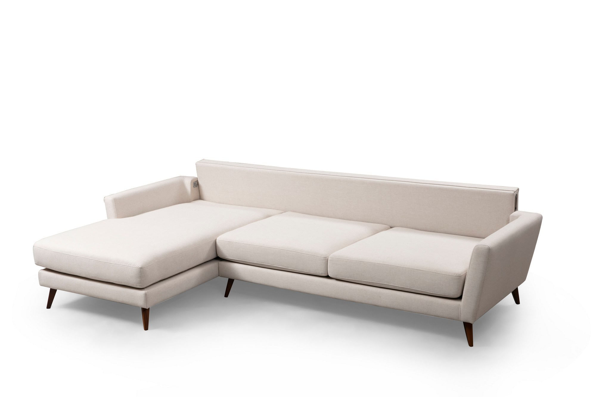 Coltar extensibil, Atelier Del Sofa, lemn de fag, bej, 303x168x93 cm