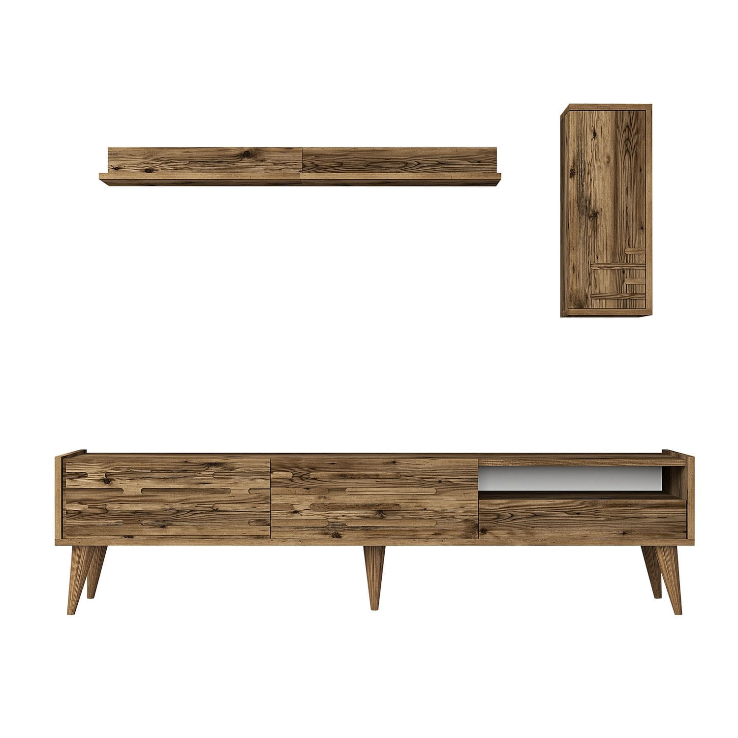 Comoda tv, Hanah Home, pal melaminat, nuc, 180x45x35 cm, 845HCT5345