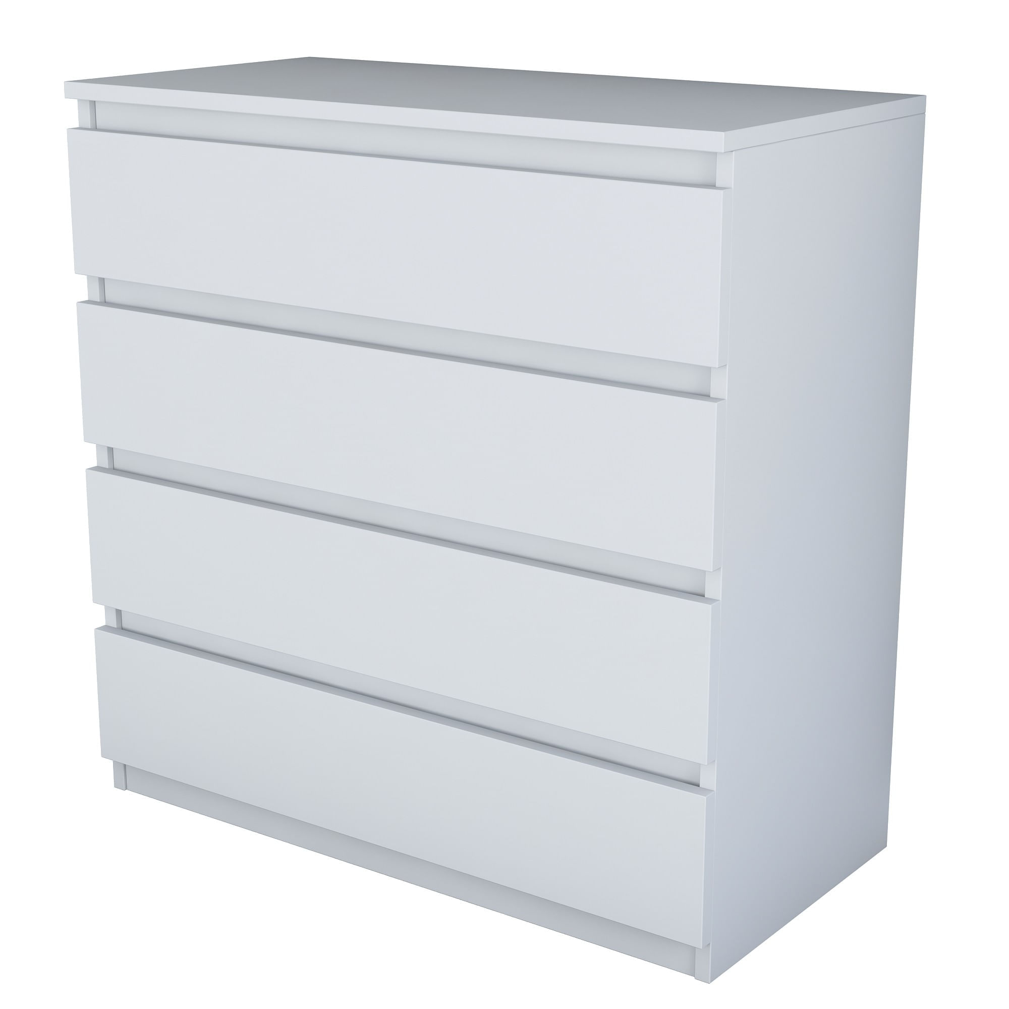Comoda, Hanah Home, pal melaminat, alb, 80x47x97.8 cm — imaginea 3