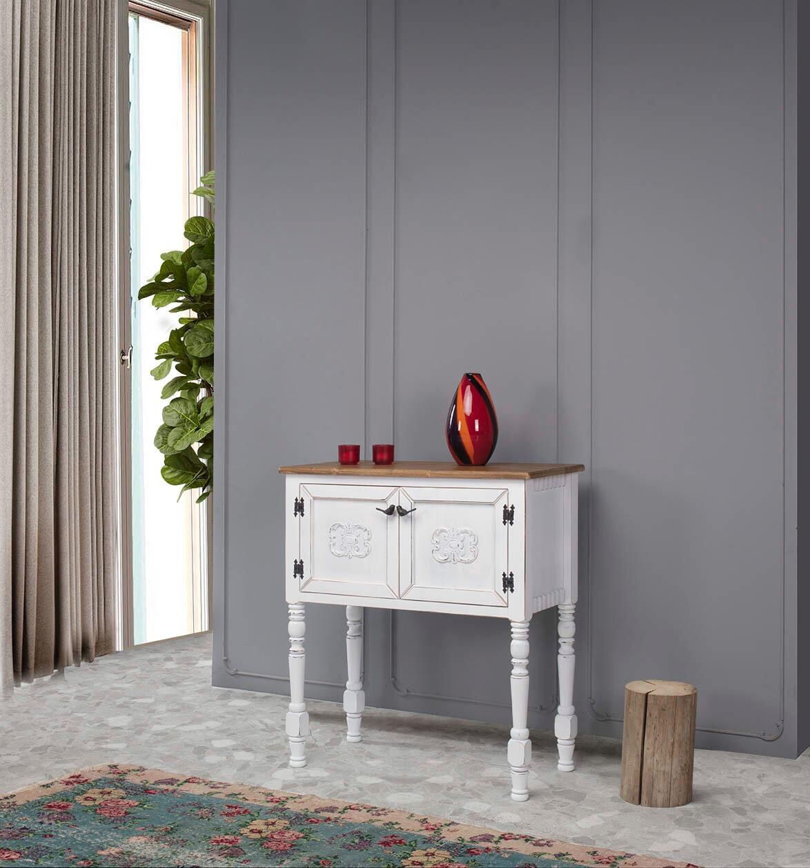 Comoda, Hanah Home, mdf, alb, 82x40x92 cm — imaginea 3