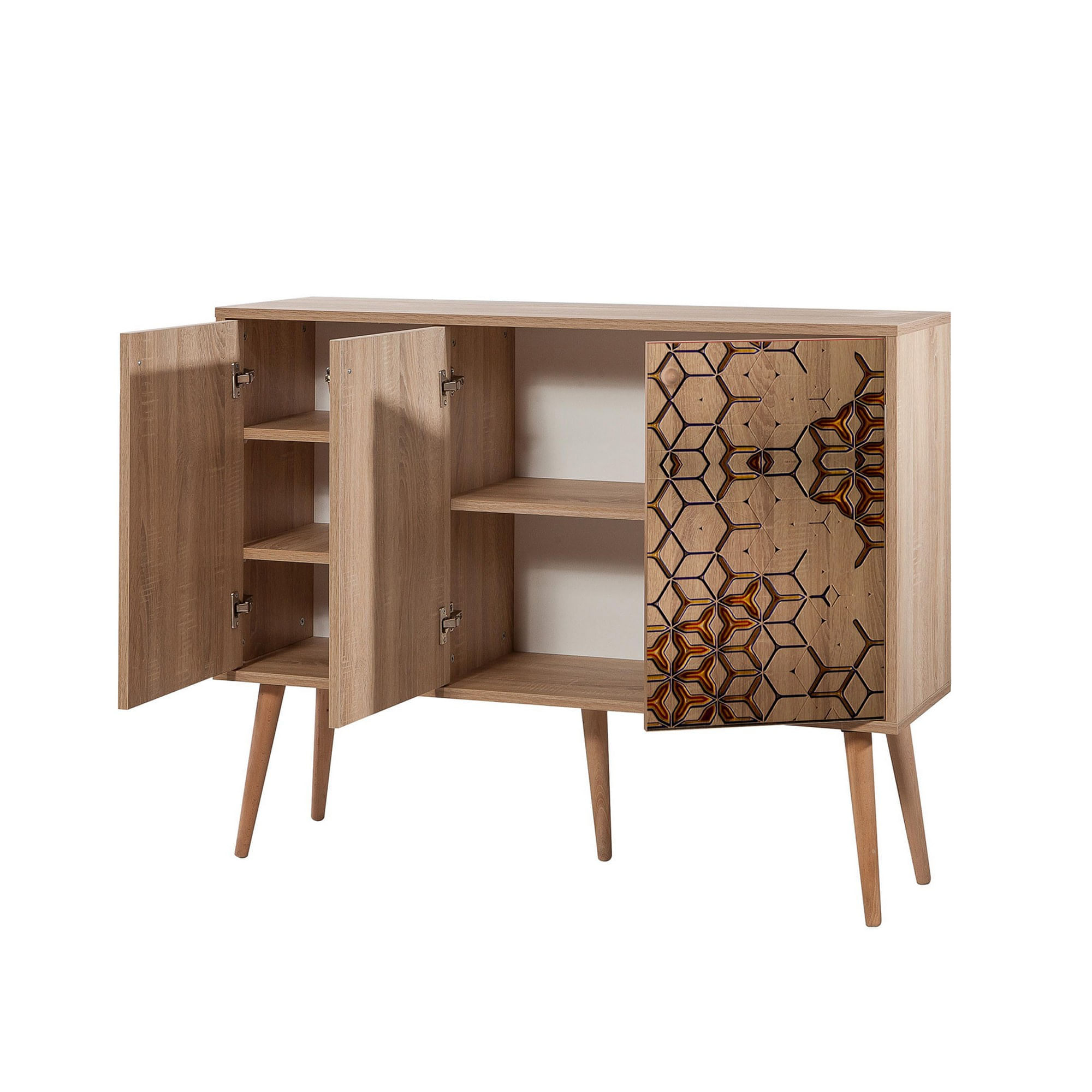 Consola, Hanah Home, PAL melaminat, stejar sonoma, 120x36x90 cm, 863SPH3422 — imaginea 2