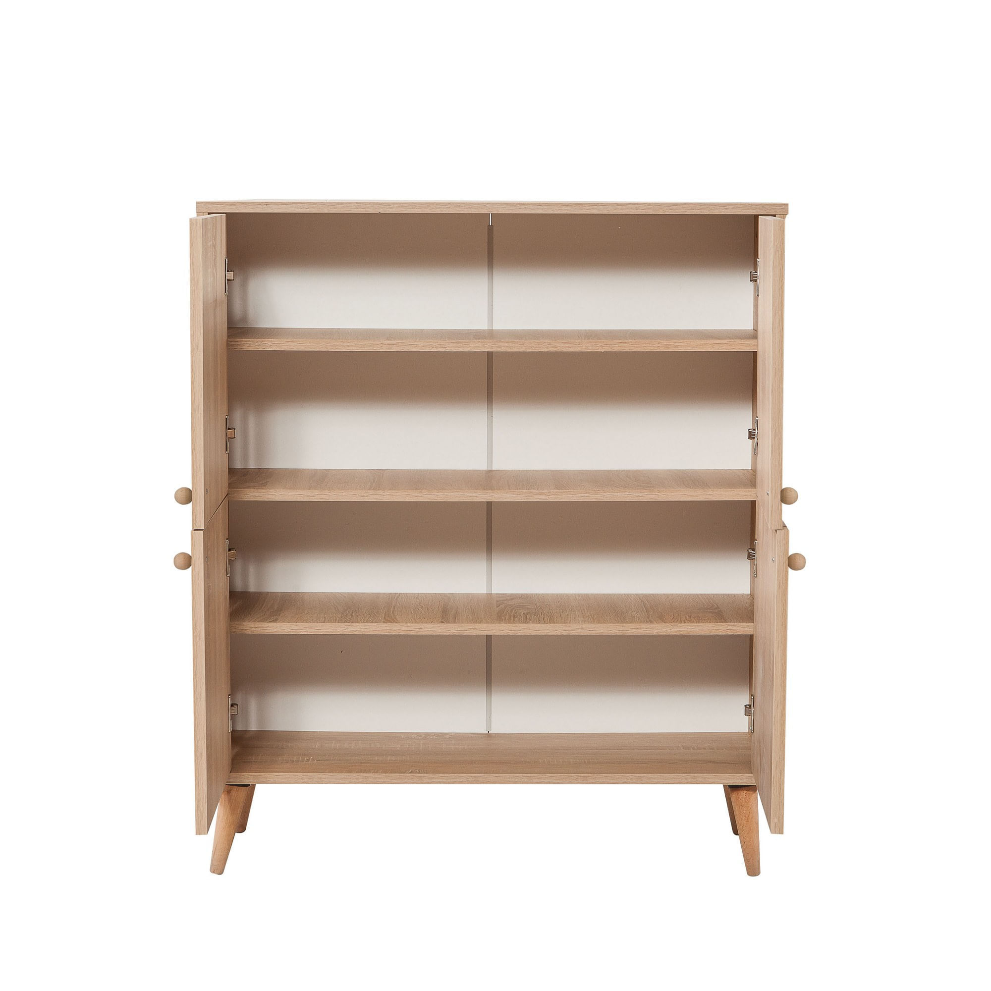 Comoda, Hanah Home, pal melaminat, stejar sonoma, 95x36x111 cm — imaginea 2