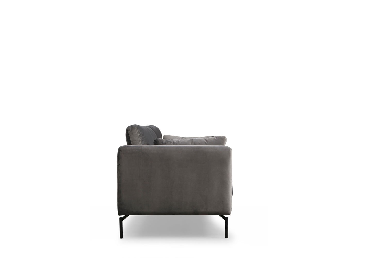 Canapea 3 locuri, Atelier Del Sofa, lemn fag si pal, gri, 217x87x90 cm — imaginea 3