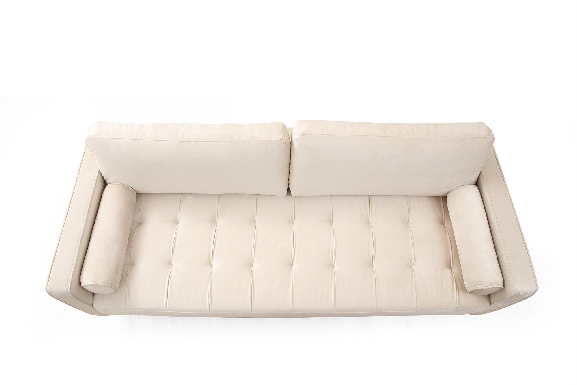 Canapea 3 locuri, Atelier Del Sofa, lemn fag, bej, 215x90x70 cm — imaginea 6