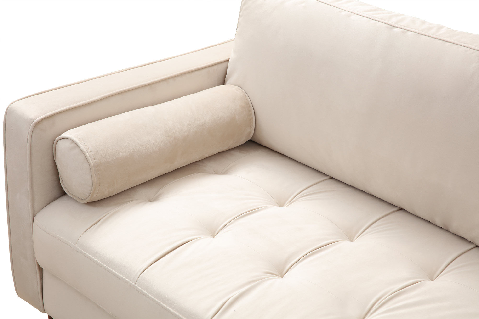 Canapea 3 locuri, Atelier Del Sofa, lemn fag, bej, 215x90x70 cm — imaginea 8