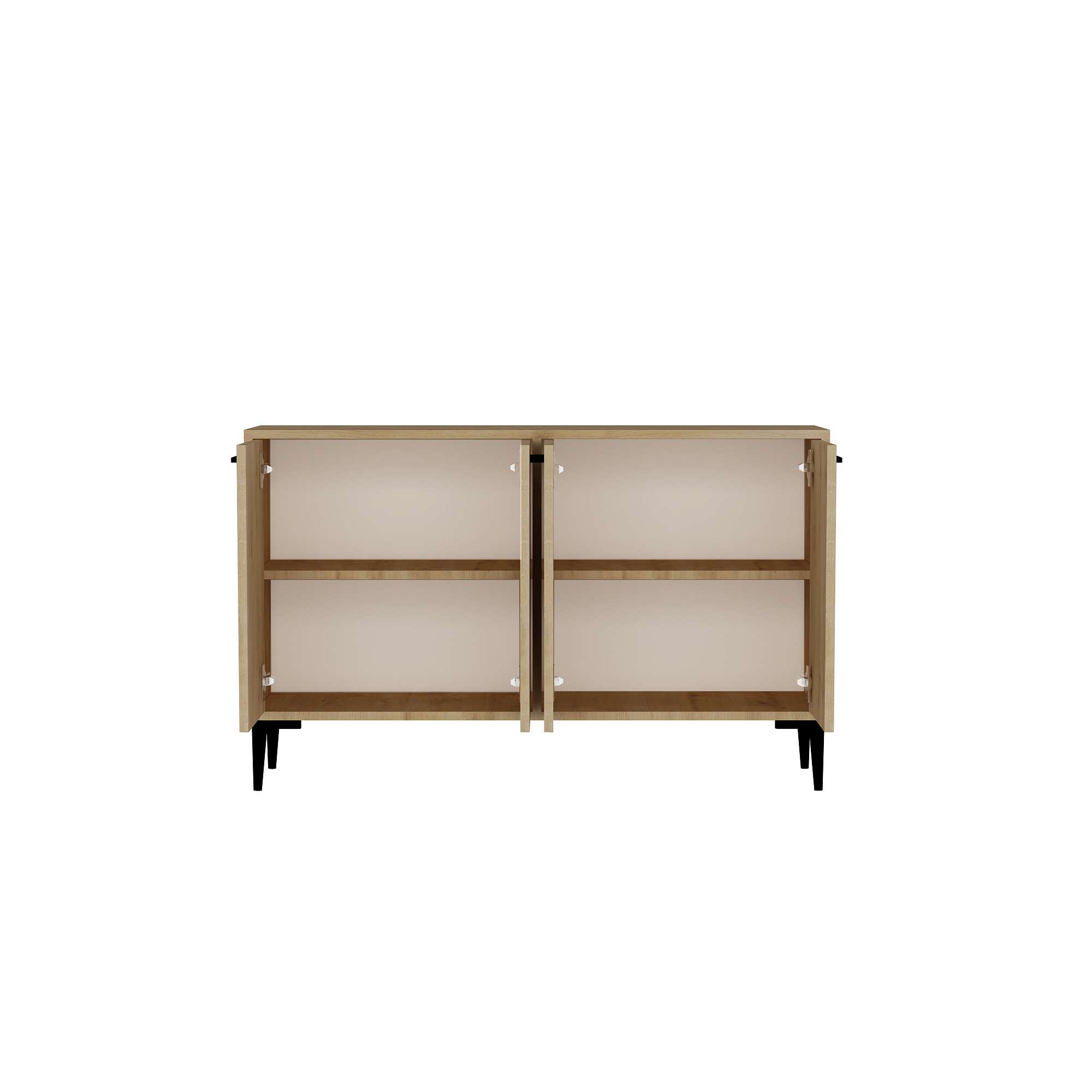 Consola, Hanah Home, pal melaminat, stejar safir, 120x29.6x75 cm — imaginea 2