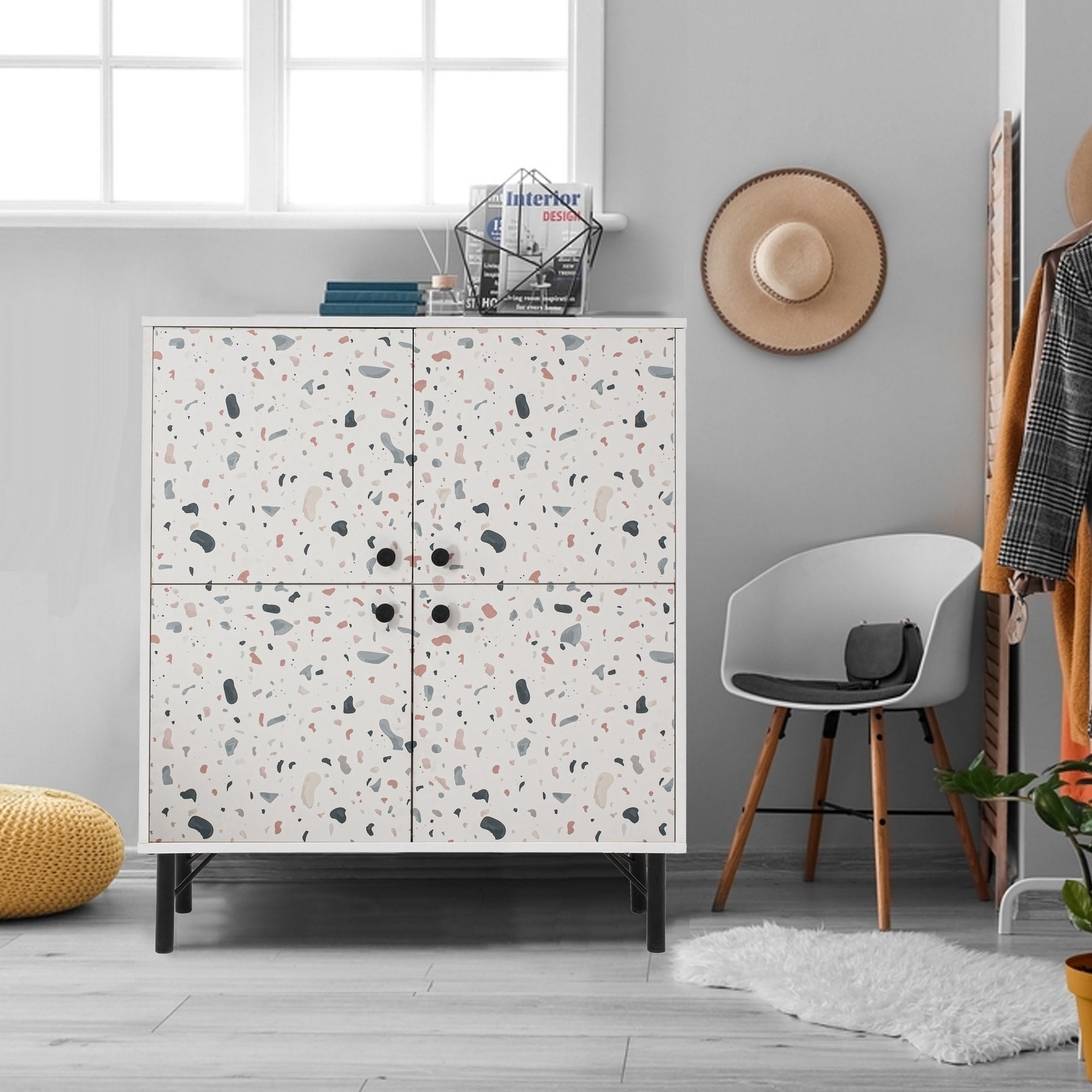 Dulap multifunctional, Hanah Home, PAL melaminat, multicolor, 95x36x111 cm, 869VEL4527 — imaginea 8
