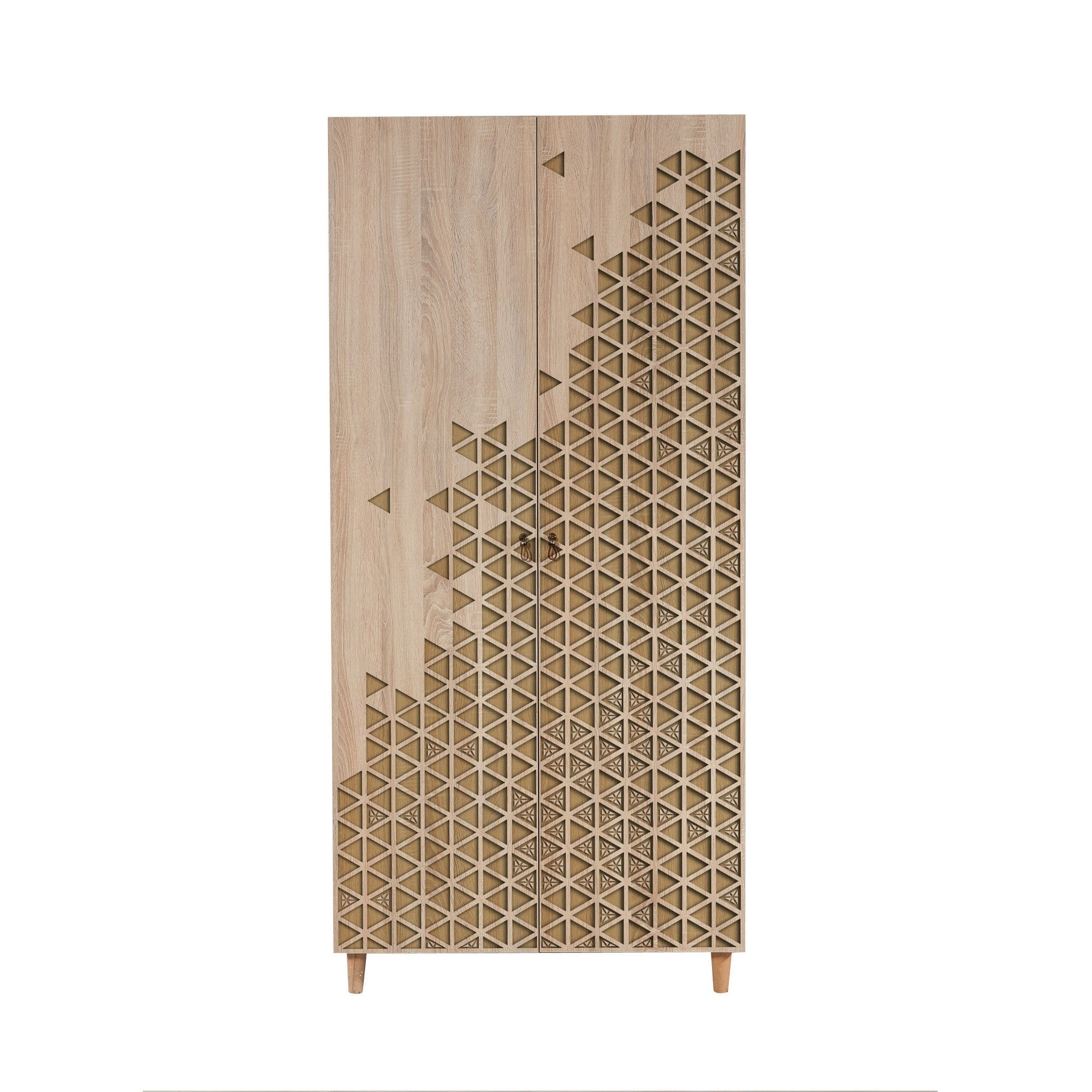 Dulap, Hanah Home, pal melaminat, stejar sonoma, 90x52x192 cm, 863SPH4202 — imaginea 2
