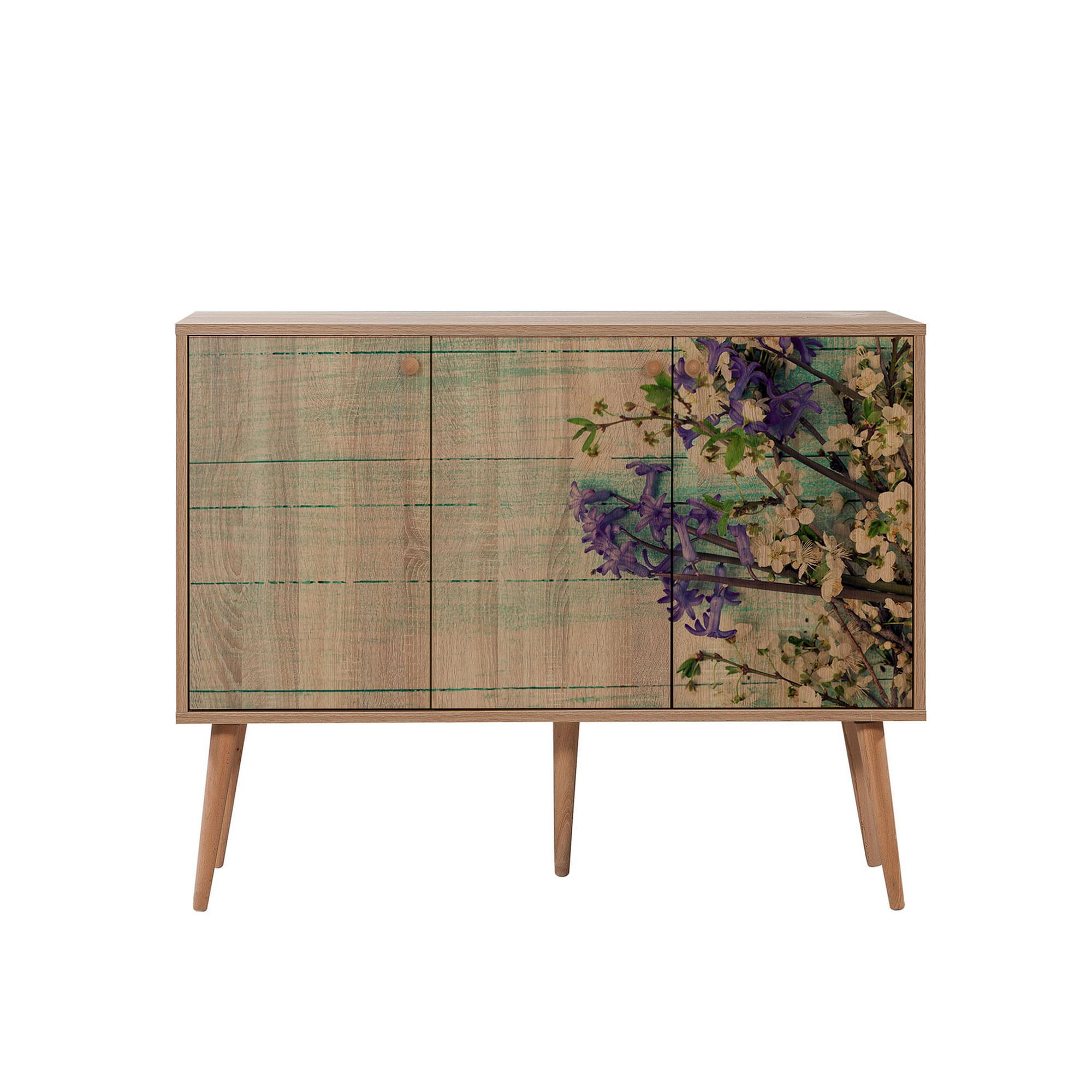 Consola, Hanah Home, pal melaminat, stejar sonoma, 120x36x90 cm, 863SPH3939