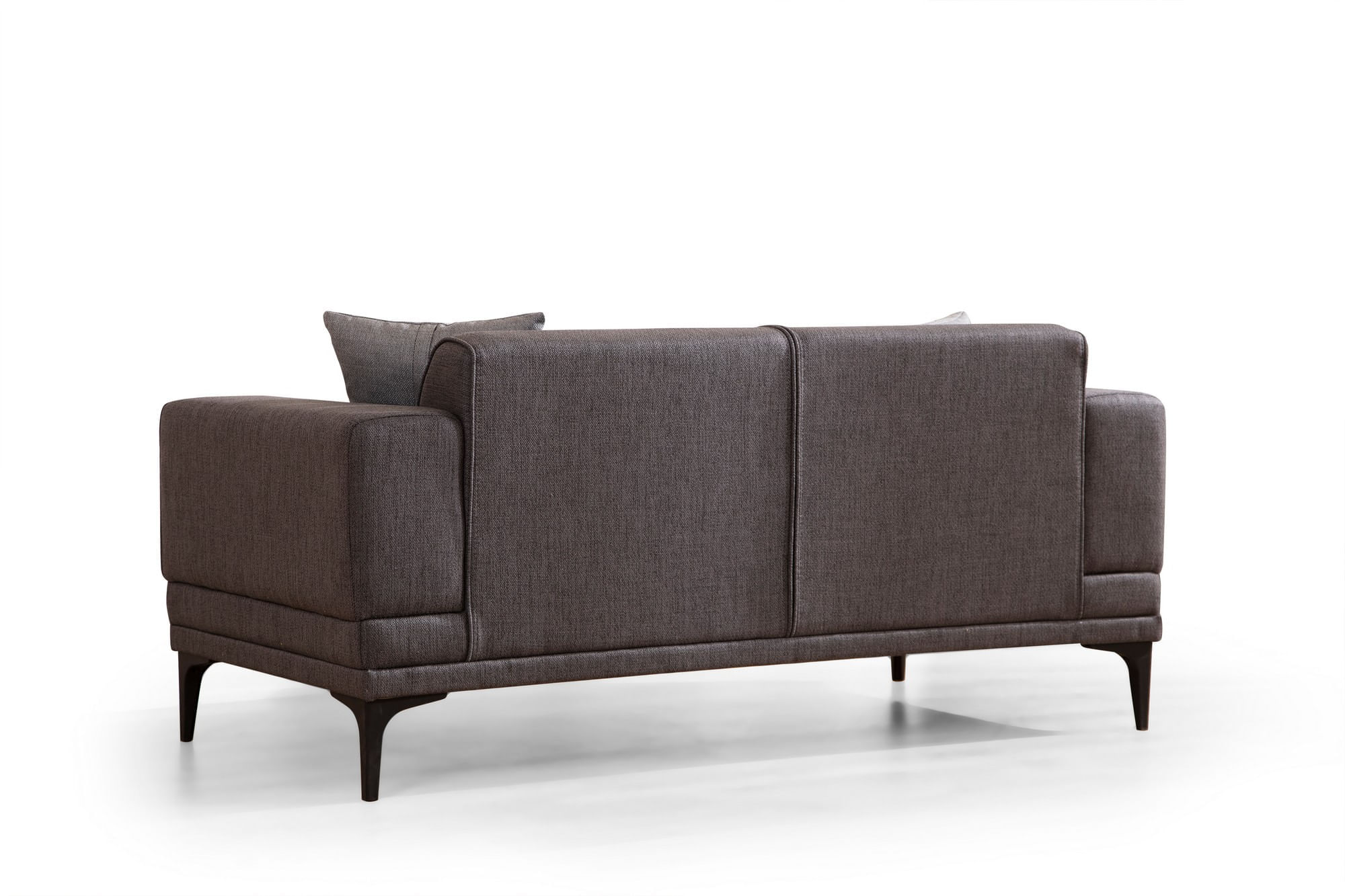 Canapea 2 locuri, Atelier Del Sofa, lemn fag si pal, gri inchis, 170x85x77 cm — imaginea 6