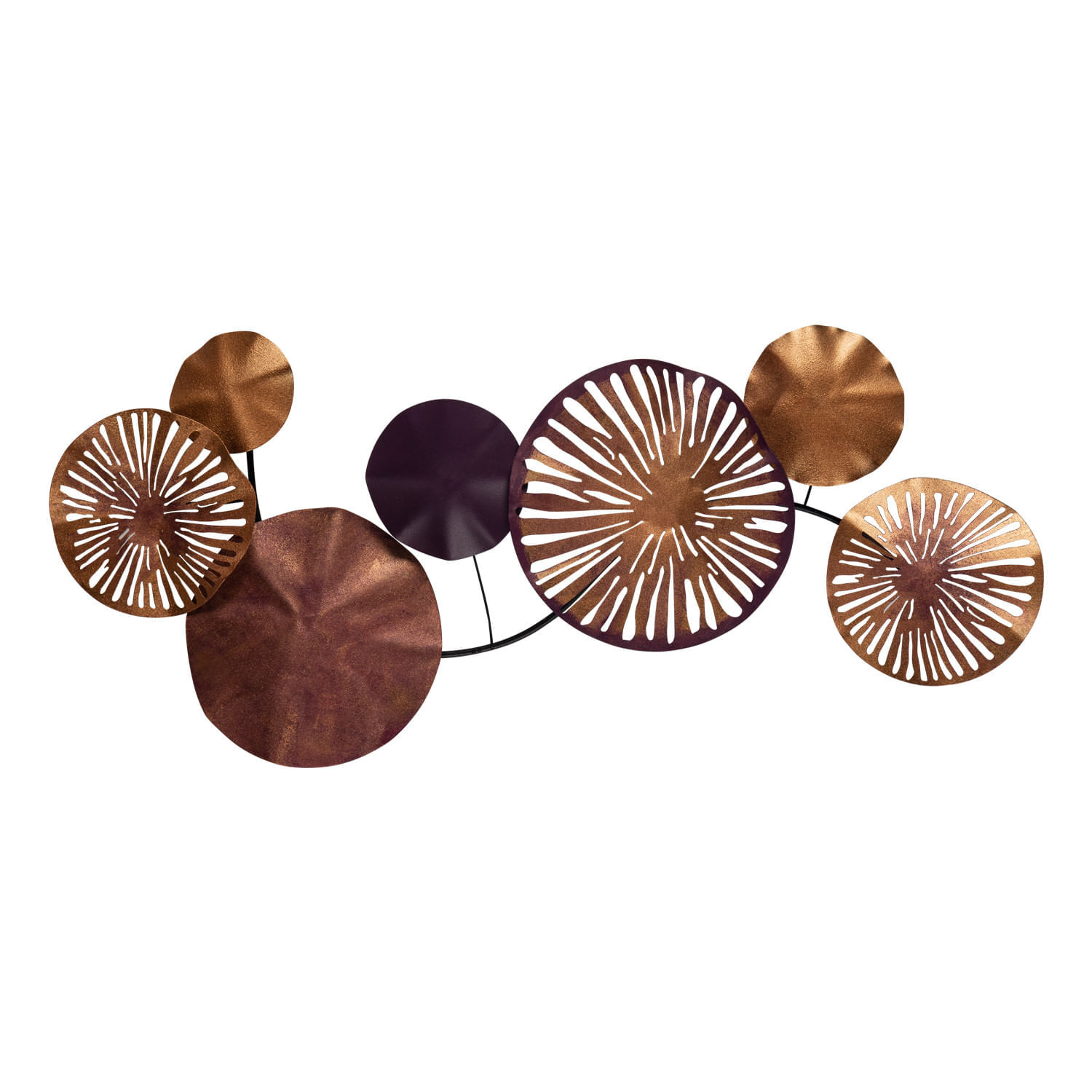Accesoriu decorativ de perete, Wallxpert, metal, multicolor, 79x35 cm, 279ENZ1197