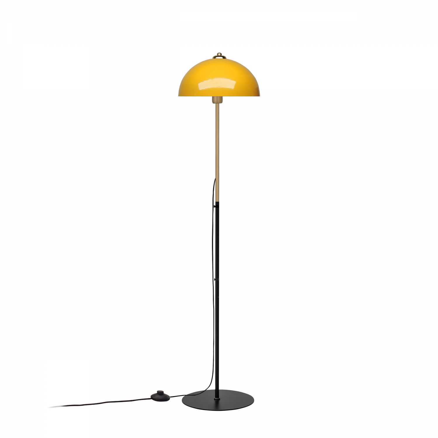 Lampadar, Opviq, metal, galben, 147 cm