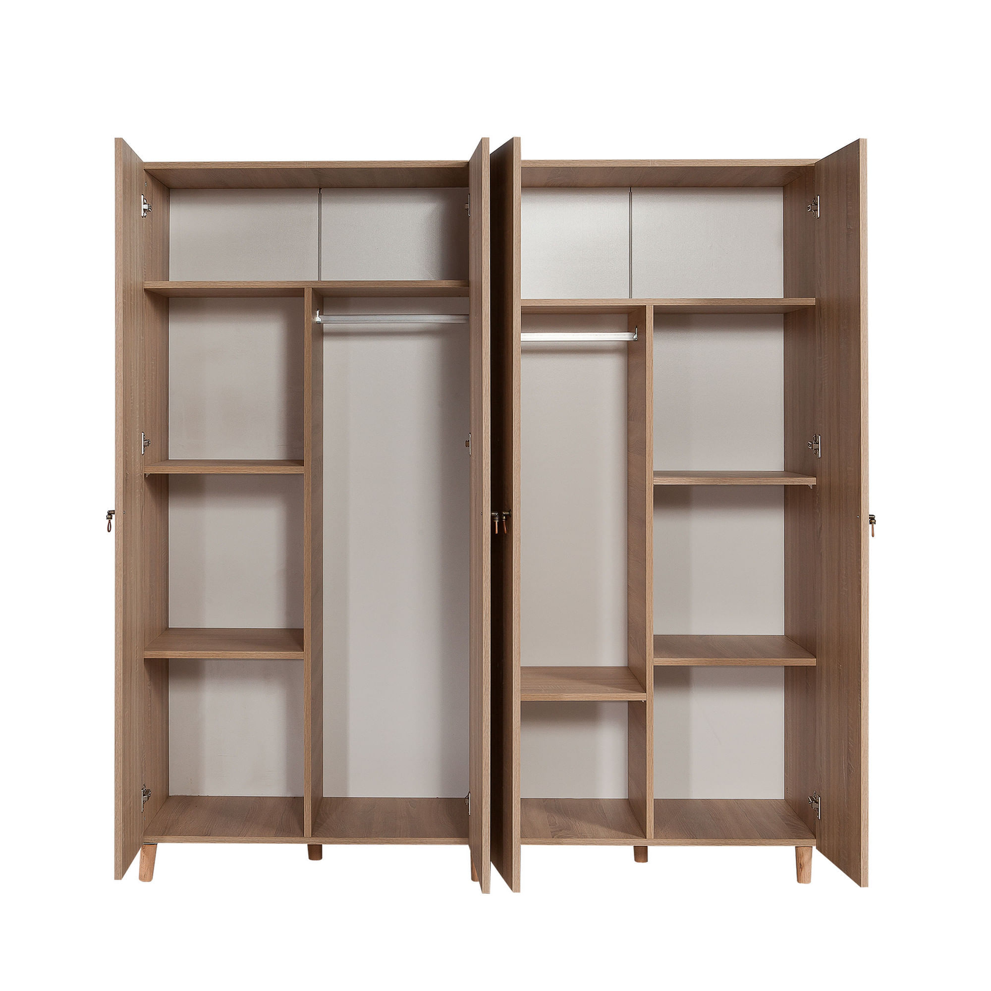 Dulap, Hanah Home, pal melaminat, stejar sonoma, 180x52x192 cm, 863SPH4224 — imaginea 2