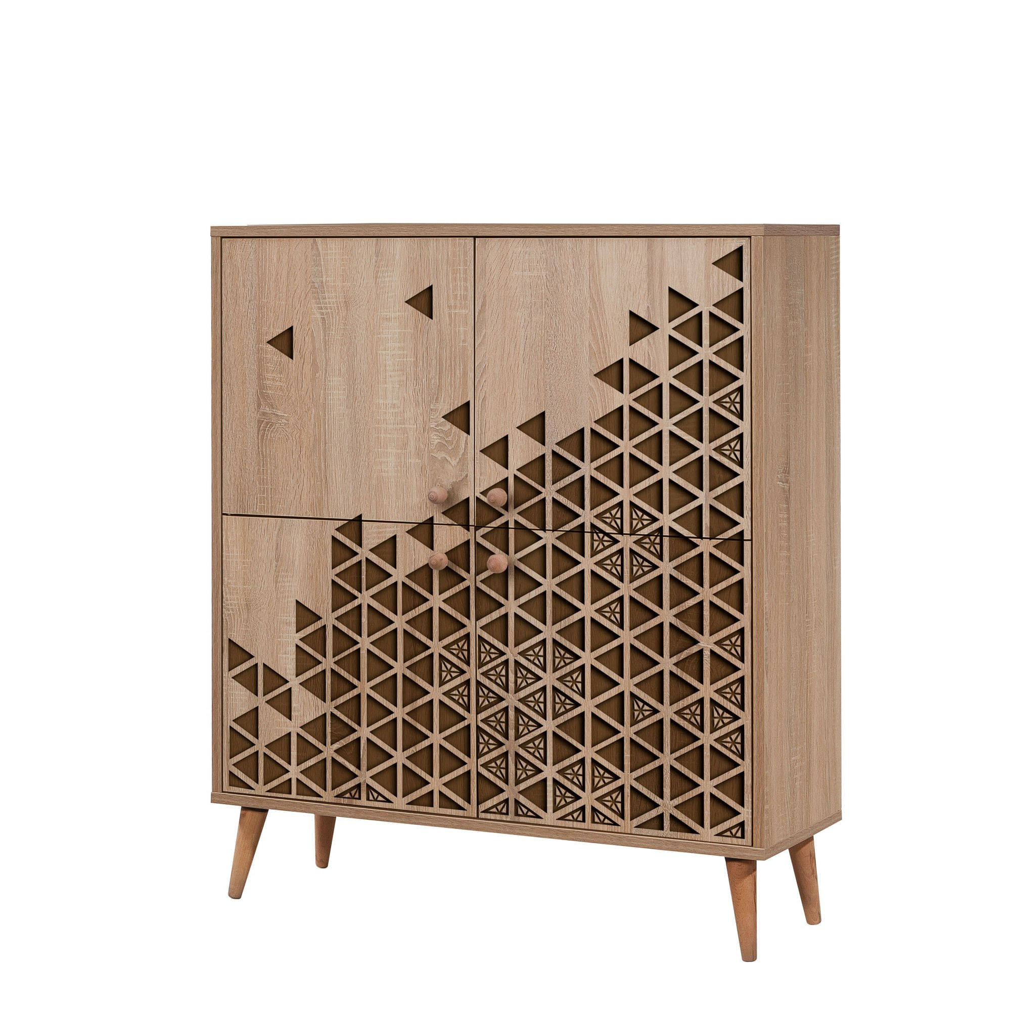 Dulap multifunctional, Hanah Home, pal melaminat, stejar sonoma, 95x36x111 cm, 863SPH3947 — imaginea 2