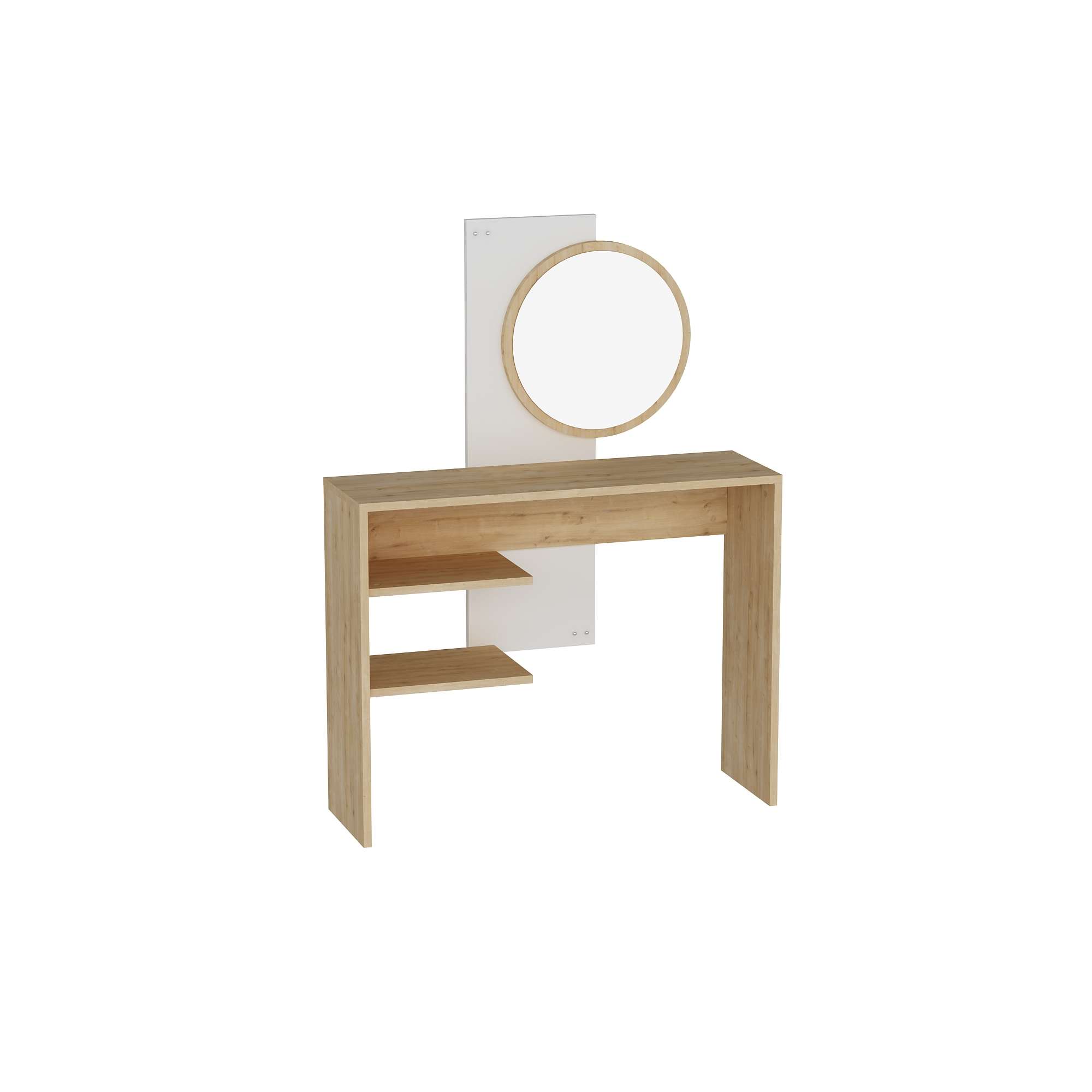 Masa de machiaj, Hanah Home, pal melaminat, sapphire si alb, 96x29.6x130 cm — imaginea 3