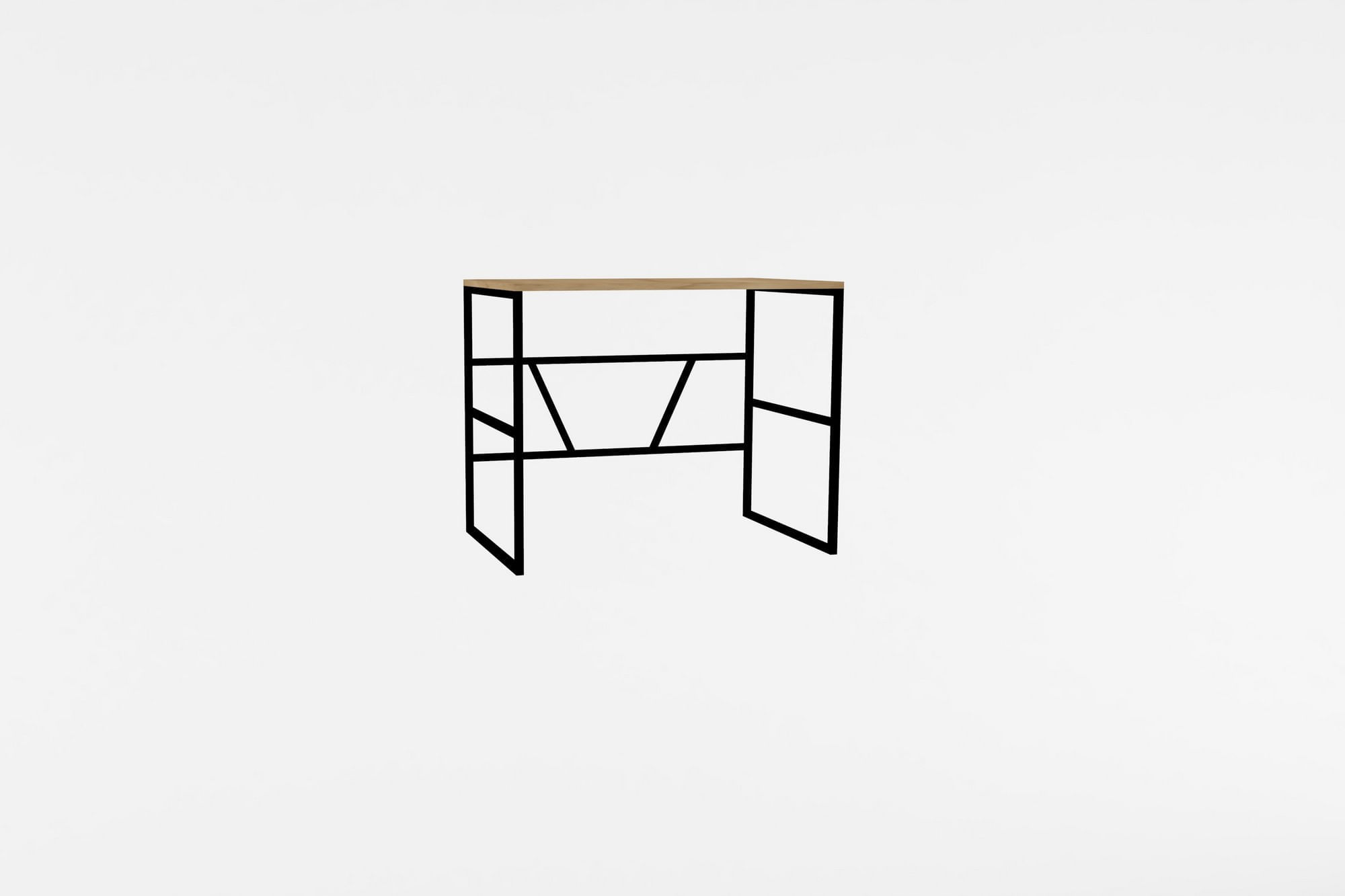Birou, Hanah Home, pal melaminat, stejar safir, 90x74x60 cm — imaginea 5