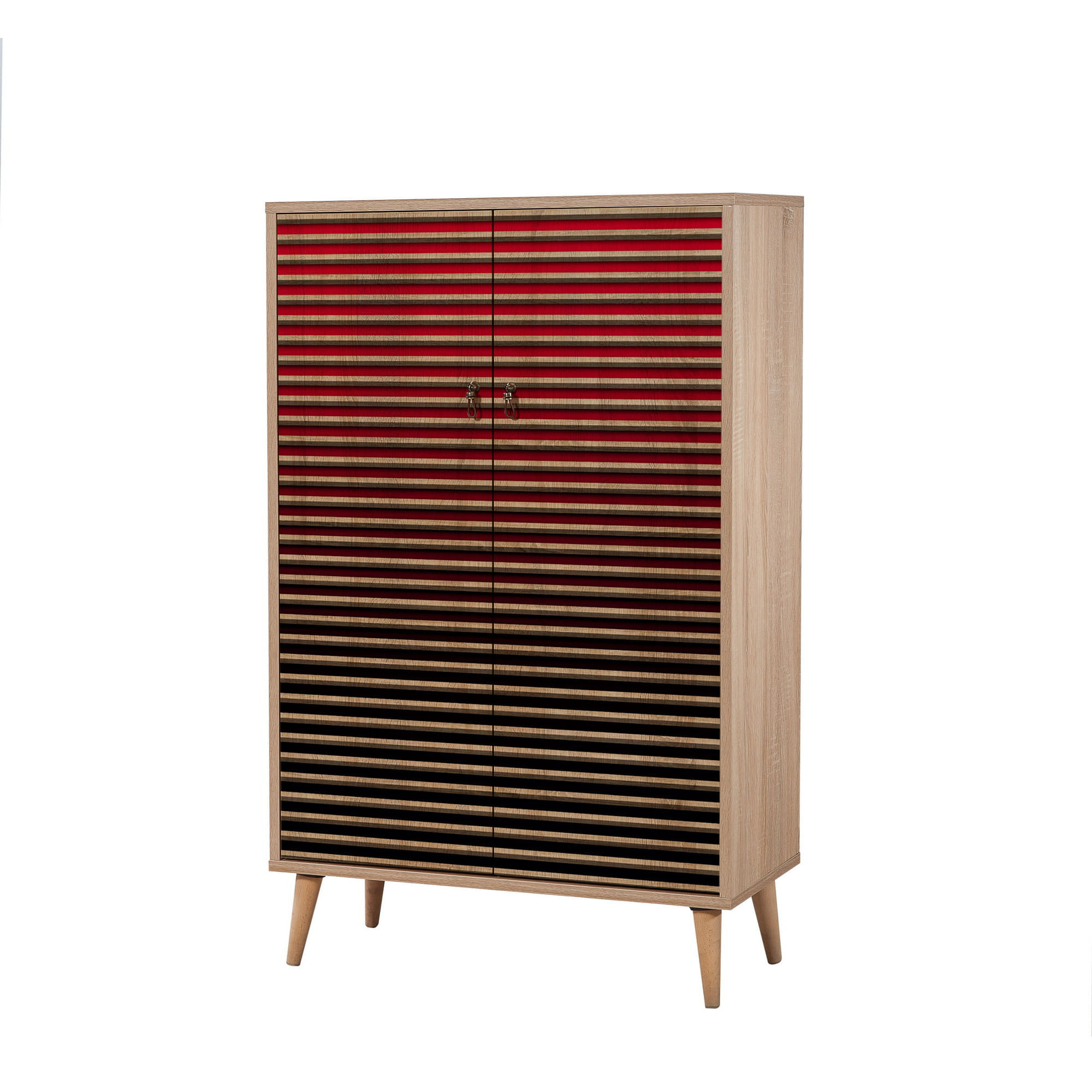 Dulap multifunctional, Hanah Home, pal melaminat, stejar sonoma, 80x36x127 cm, 869VEL3973 — imaginea 2