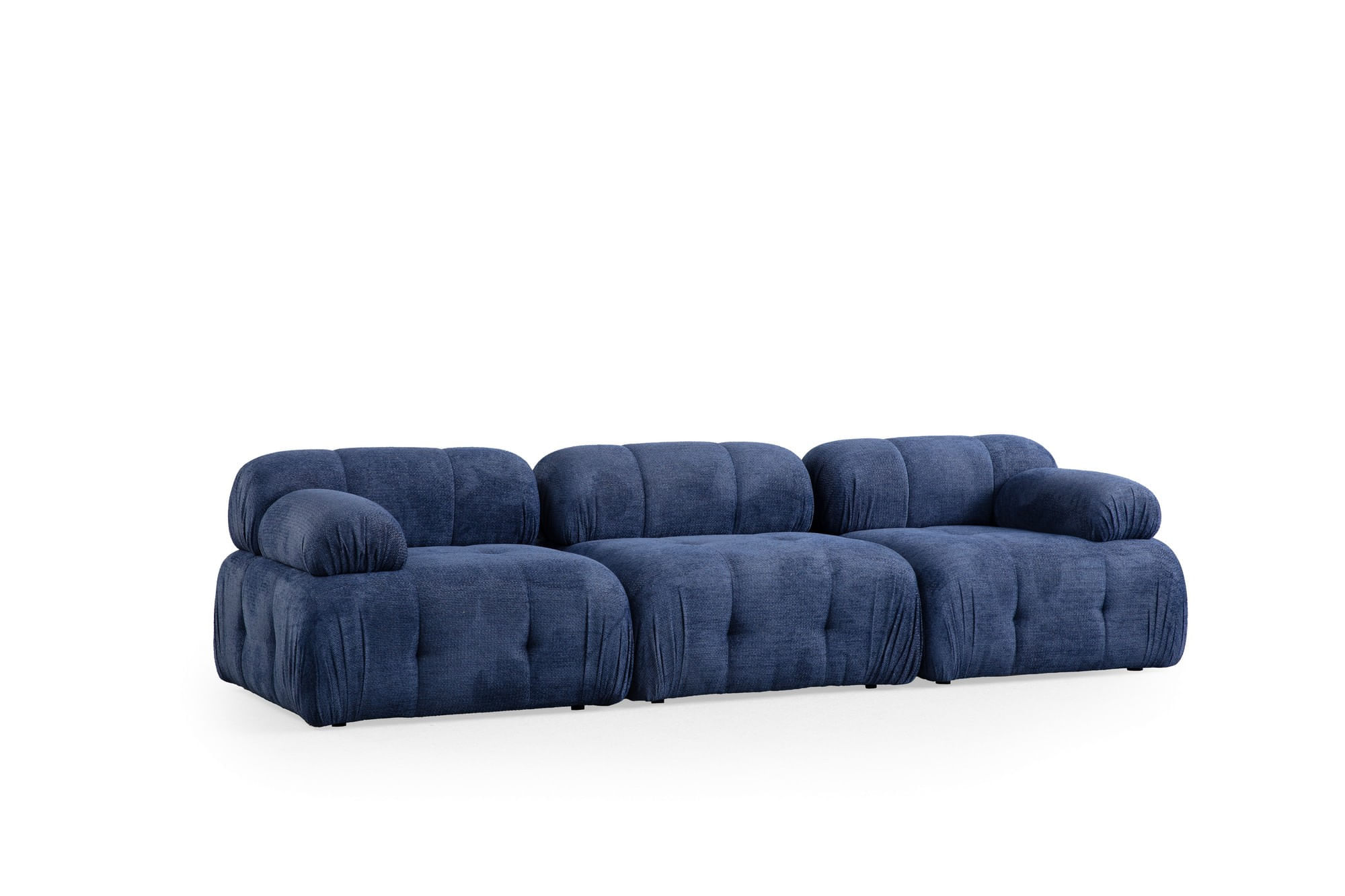 Canapea 3 locuri, Atelier Del Sofa, 100% poliester, albastru inchis, 290x95x75 cm — imaginea 2