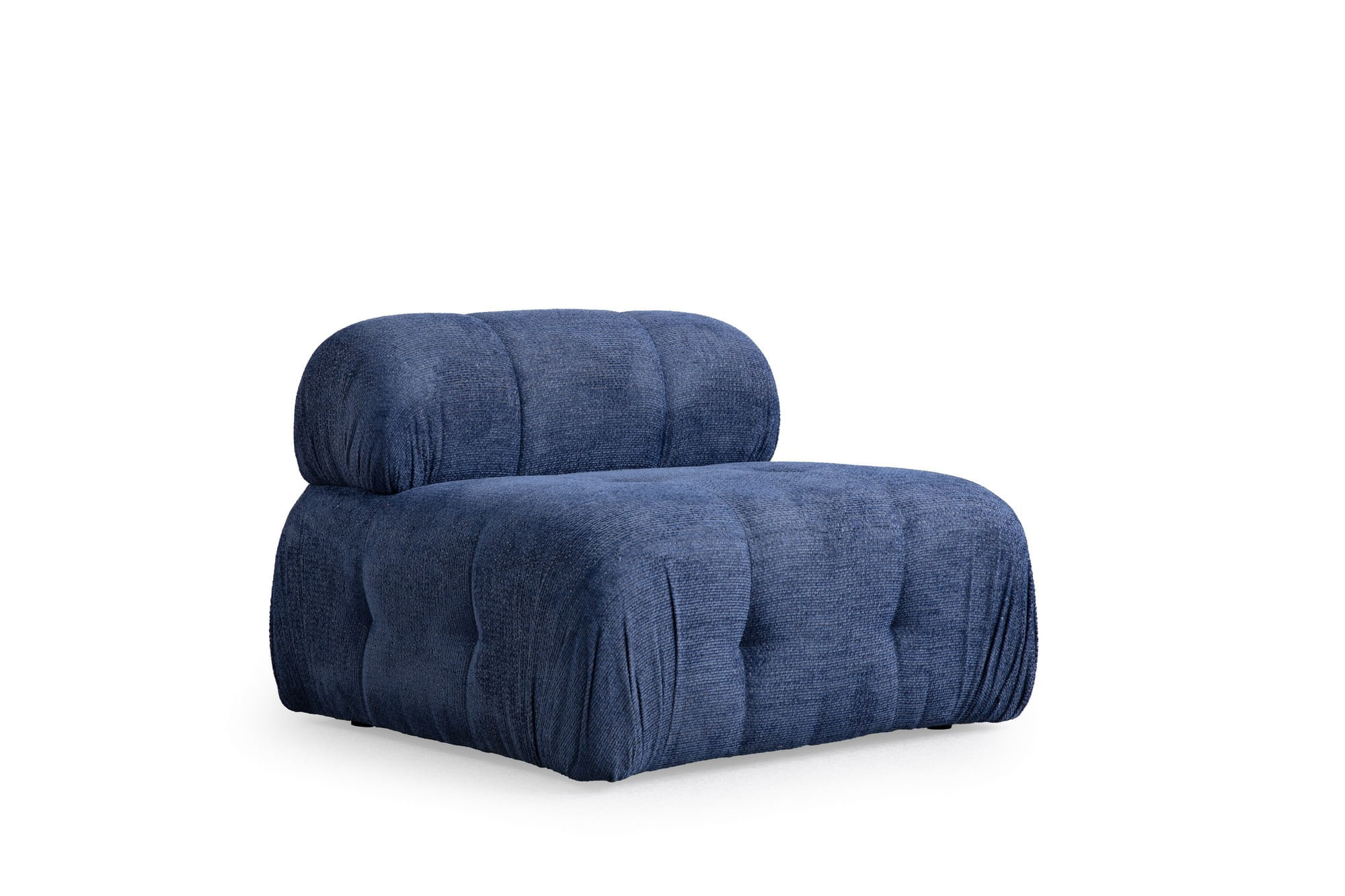 Canapea 3 locuri, Atelier Del Sofa, 100% poliester, albastru inchis, 290x95x75 cm — imaginea 4
