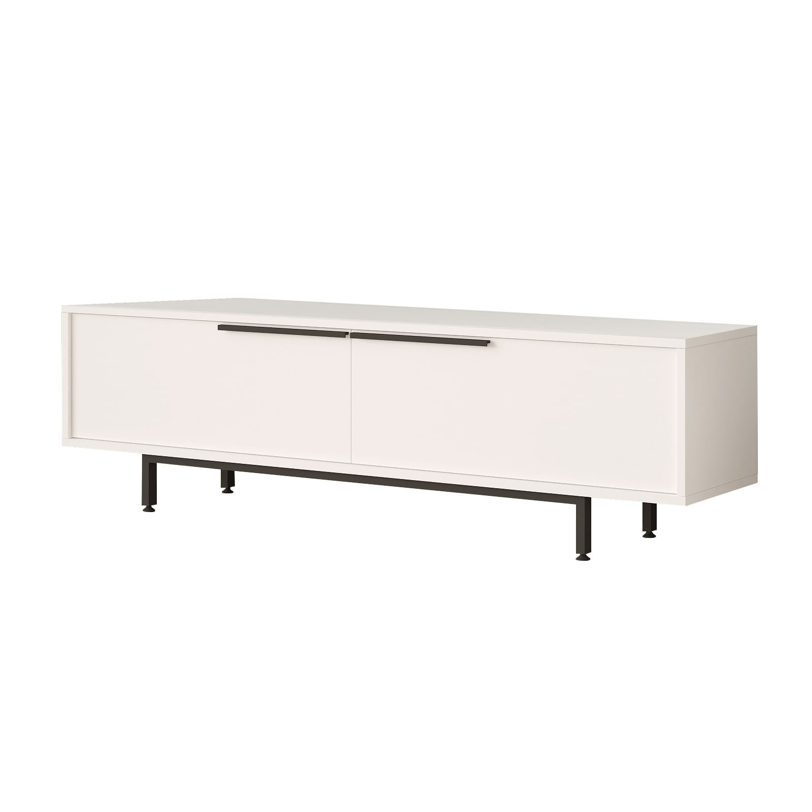 Comoda tv, Hanah Home, pal melaminat, alb, 160x45.1x35.5 cm — imaginea 2