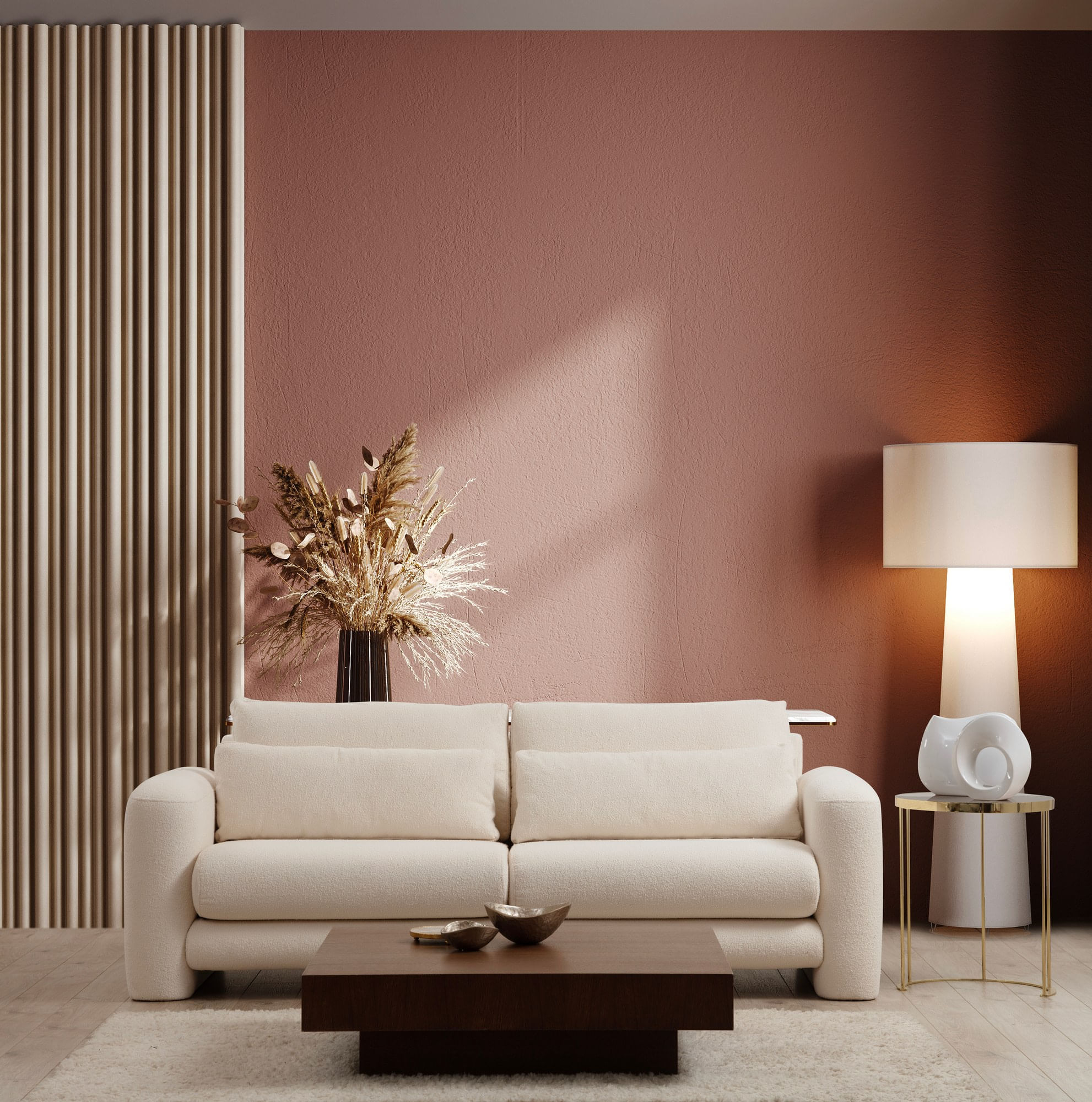 Canapea 3 locuri, Hanah Home, lemn de fag, crem, 215x97x73 cm — imaginea 5
