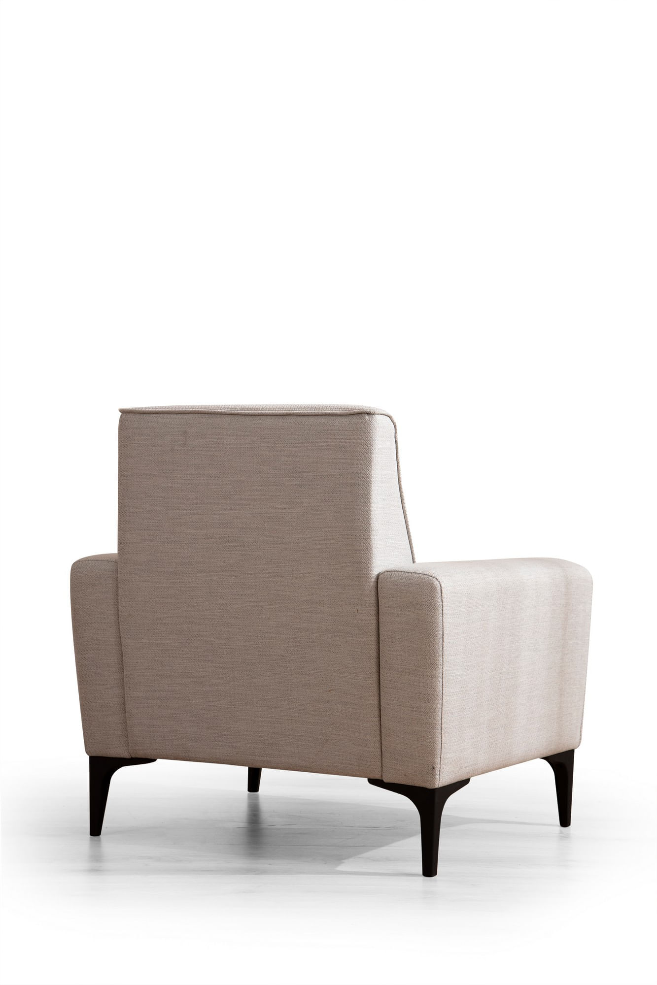 Fotoliu, Atelier Del Sofa, lemn fag si pal, ecru, 90x85x77 cm — imaginea 2