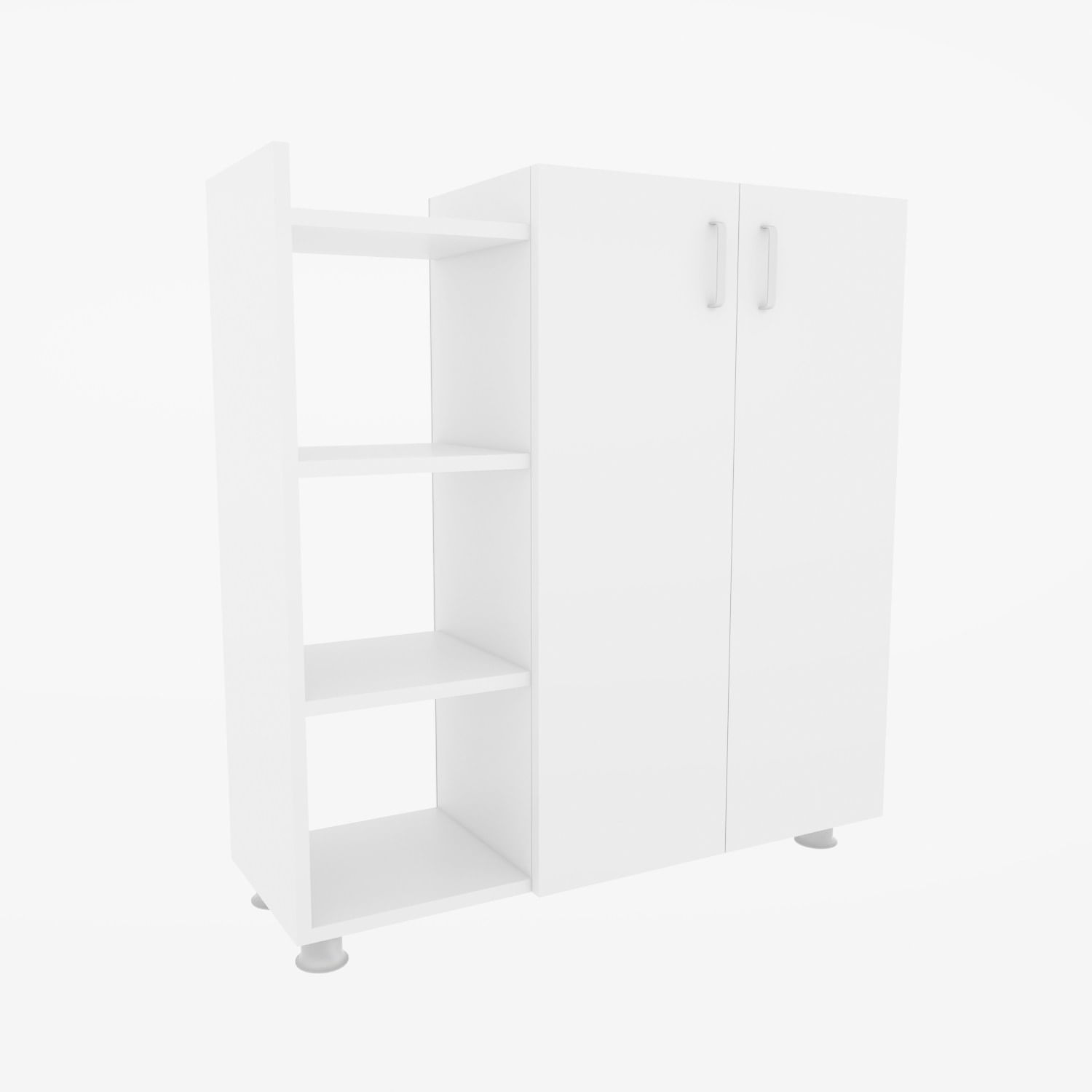 Dulap pantofi, Hanah Home, pal melaminat, alb, 90x29.6x95 cm
