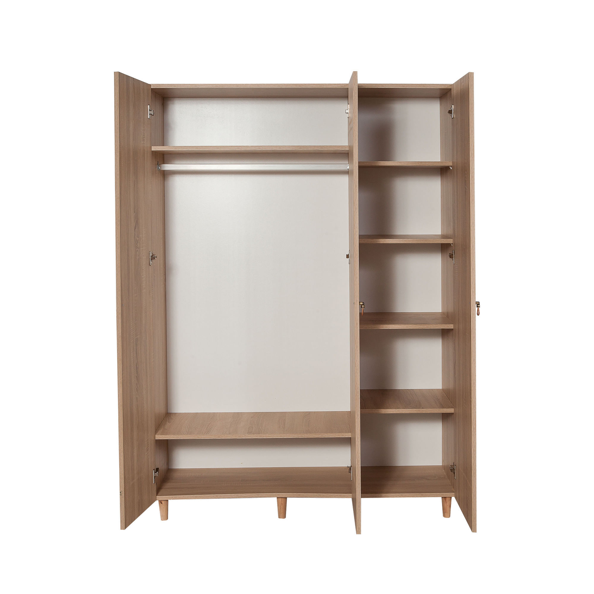 Dulap, Hanah Home, pal melaminat, stejar sonoma, 135x52x192 cm, 863SPH4208 — imaginea 3