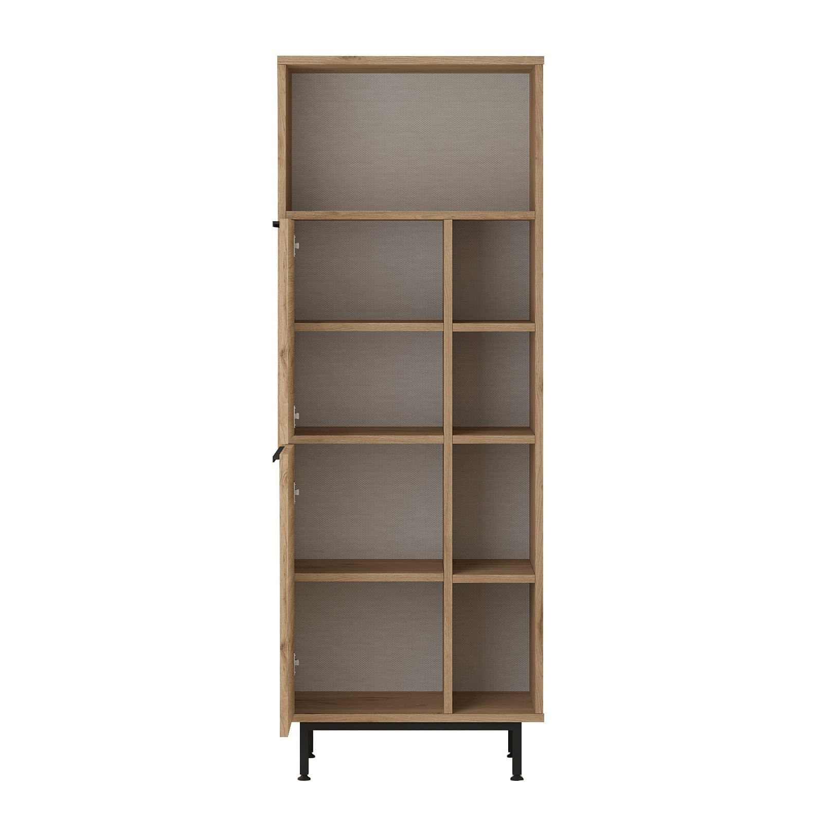 Dulap de bucatarie, Hanah Home, pal melaminat, nuc, 160x45.1x35.5 cm — imaginea 2