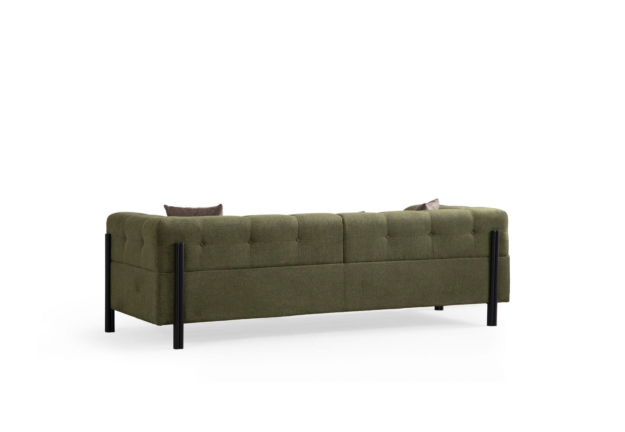 Canapea 3 locuri, Hanah Home, lemn fag si pal, verde, 225x93x75 cm — imaginea 5