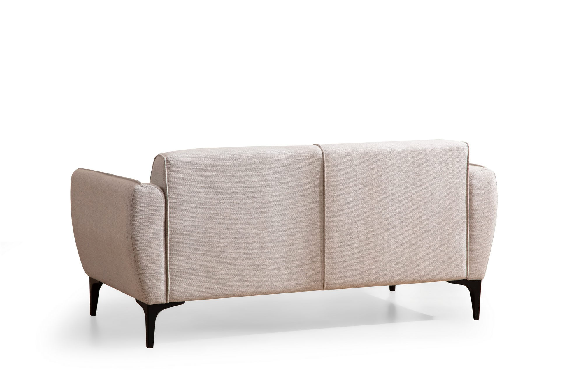 Canapea 2 locuri, Hanah Home, lemn fag si pal, alb, 160x95x67 cm — imaginea 4