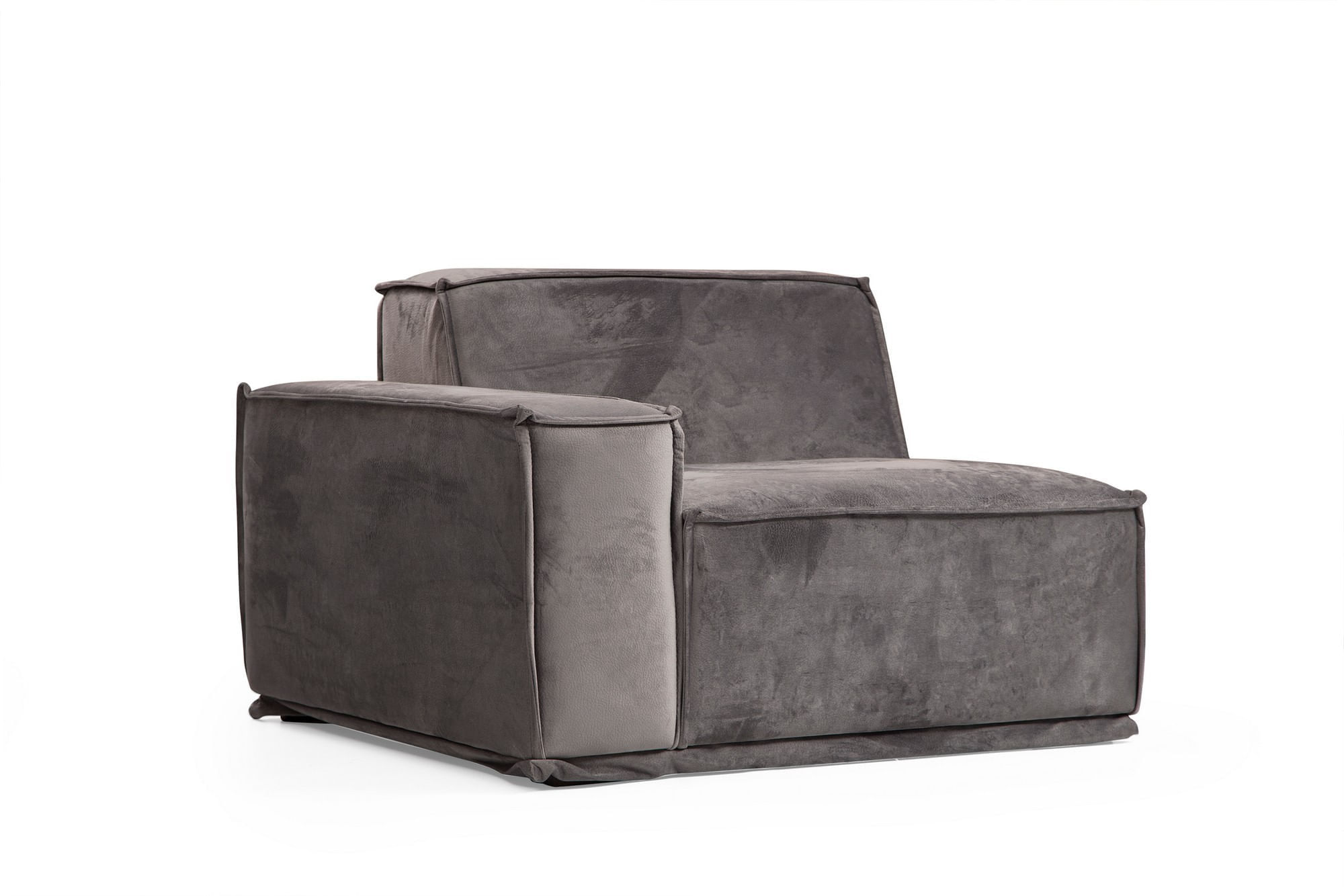 Canapea 3 locuri, Hanah Home, lemn fag si pal, gri, 300x100x76 cm — imaginea 5