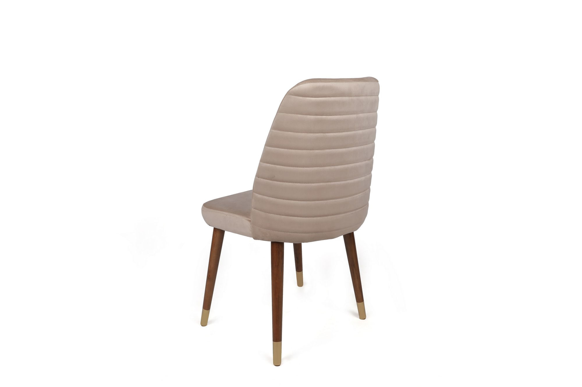 Set scaune, Hanah Home, catifea, crem auriu, 50x49x90 cm, 4 bucati — imaginea 5