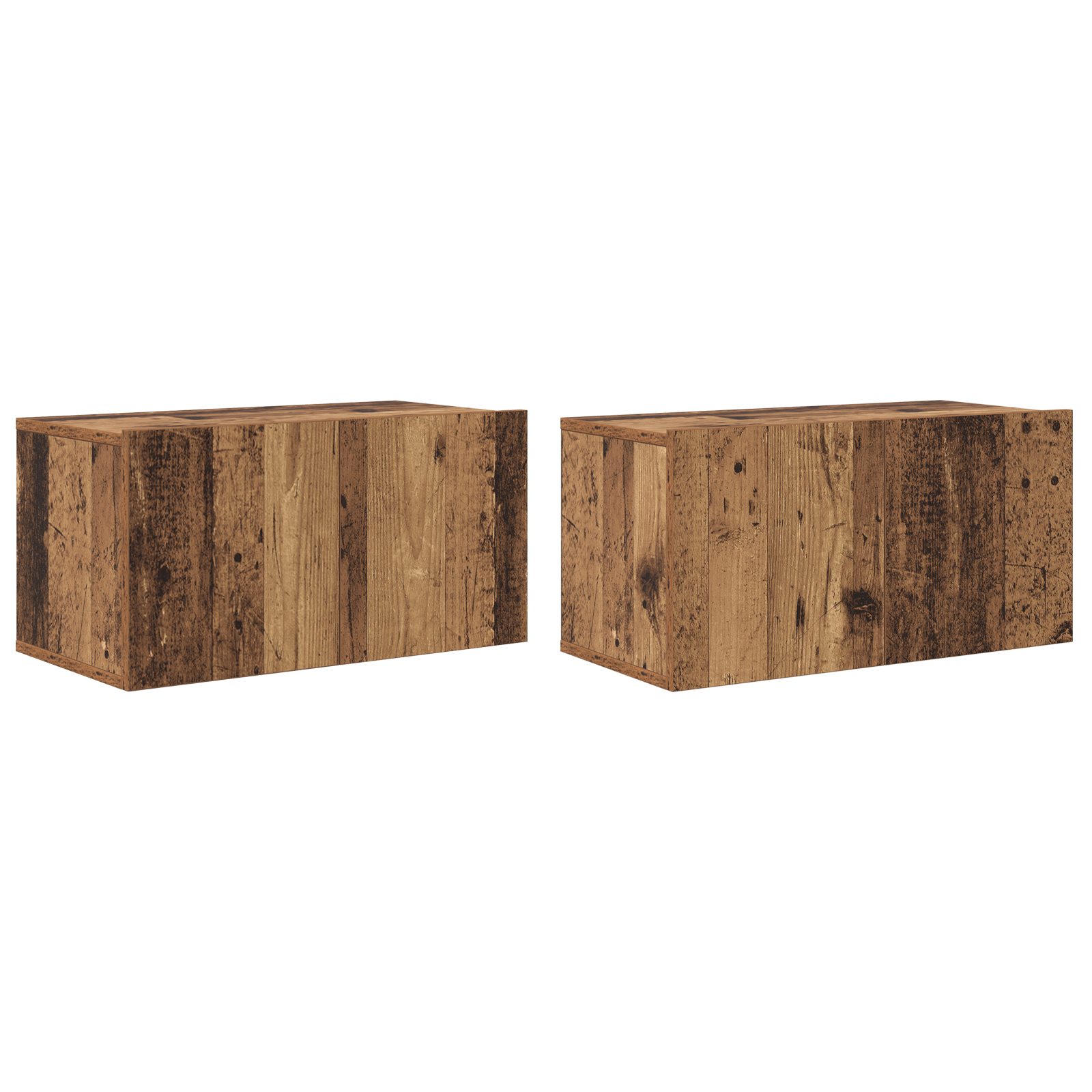 Set comoda TV 4 pcs Lemn vechi Mediu 30 x 60 x 30.5 cm — imaginea 5